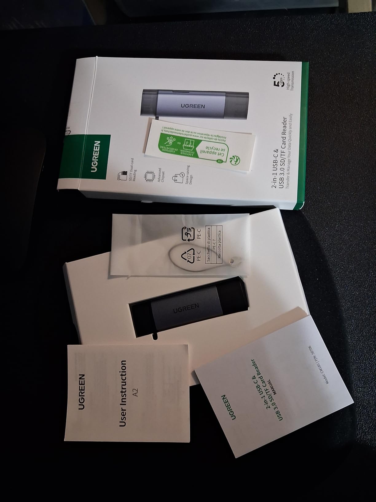 UGREEN SD Card Reader USB C, USB 3.0 Micro SD Card Reader 2 in 1 Memory Card Reader customer photo 2