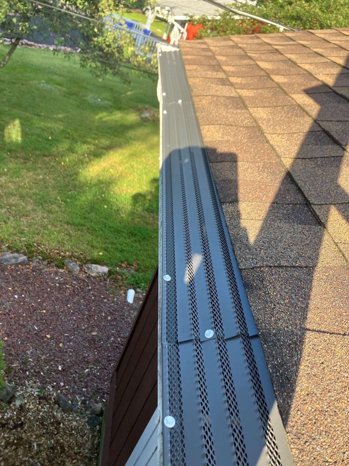 Amerimax Home Products 638010 Hoover Dam Gutter Guard, Dark Gray, 10 Count (Pack of 1) customer photo 2