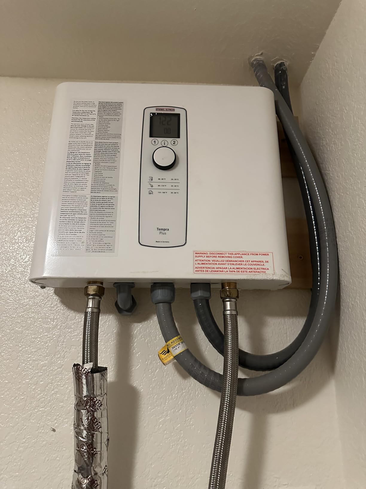 Stiebel Eltron Tankless Water Heater - Tempra 29 Plus - Electric, 28.8kW, On Demand Hot Water, Eco, White, Made in Germany customer photo 1