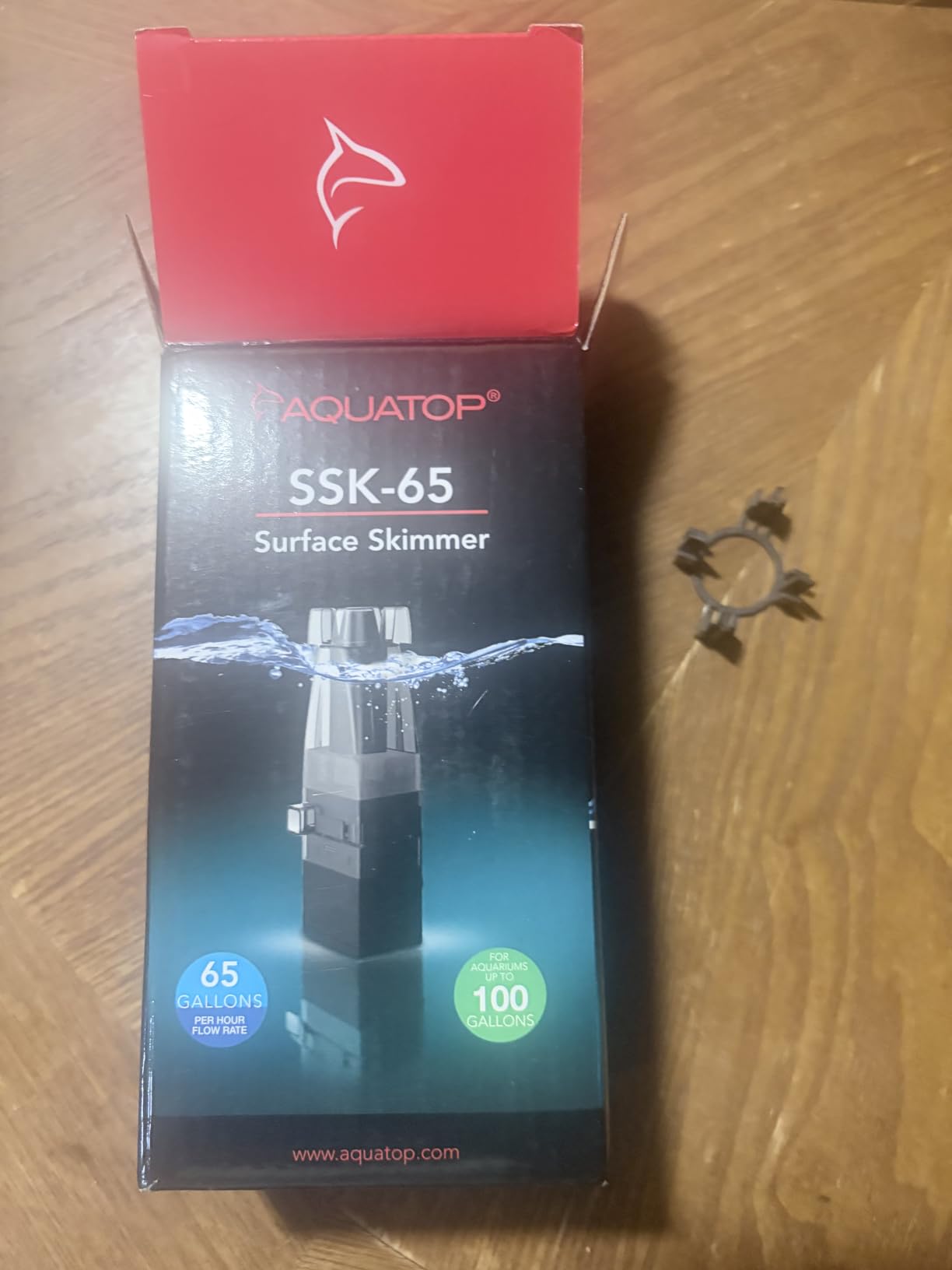 Aquatop Aquarium Surface Skimmer - 65 GPH Flow Rate - Efficient Waste Removal - Ideal for Tanks Up to 100 Gallons - Freshwater & Saltwater Compatible customer photo 1