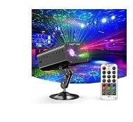 Party Lights Dj Disco Lights, Strobe Stage Light Sound Activated Laser Lights Projector with Remote Control for Parties Bar Birthday Wedding Holiday Event Live Show Xmas Decorations Lights customer photo 1