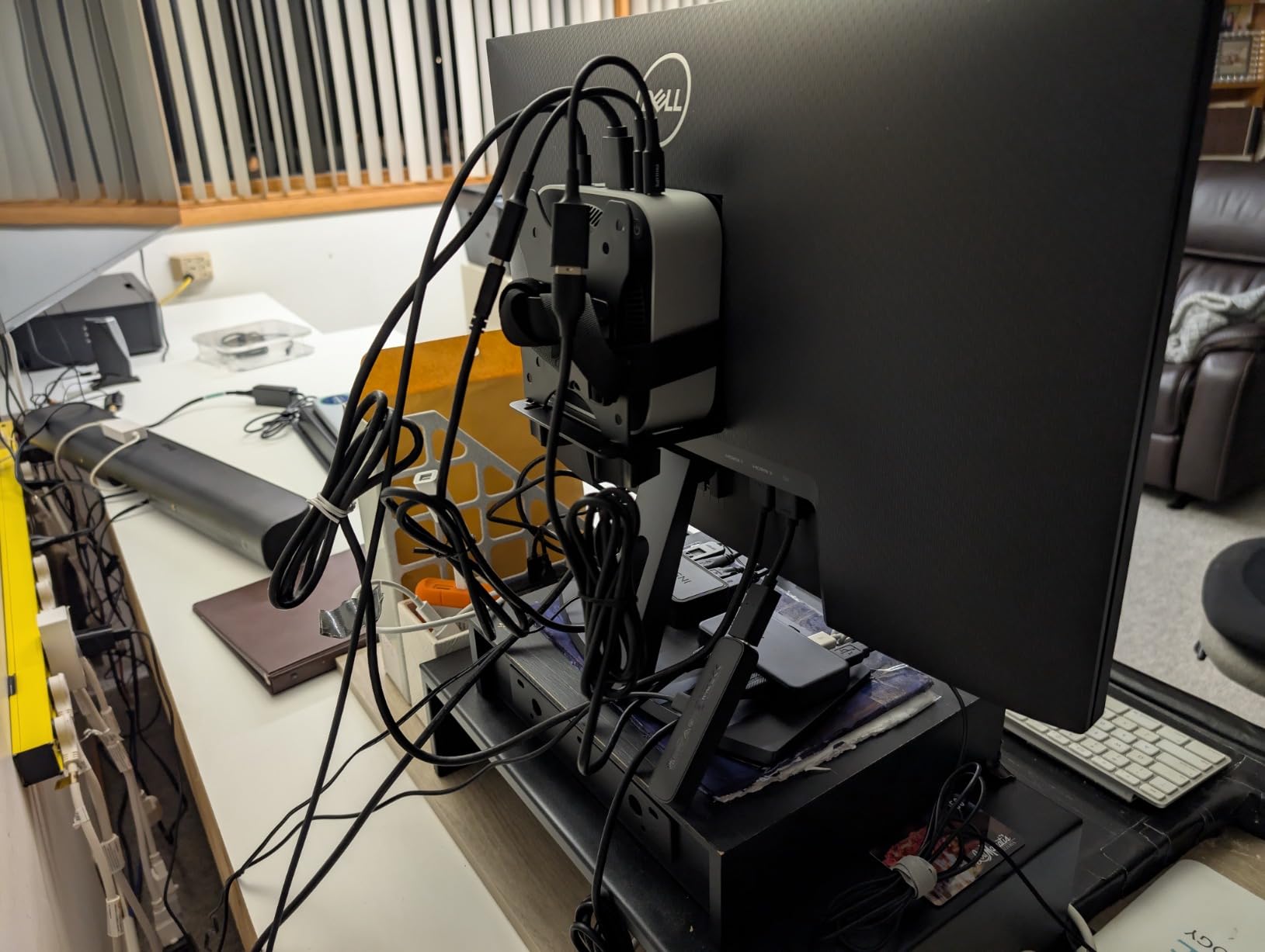 HumanCentric Thin Client Mount Bracket, Mount a Mini PC or Computer to a VESA Monitor Arm or Stand, Pole, or Under Desk or Surface, Devices with 0.65-2.55