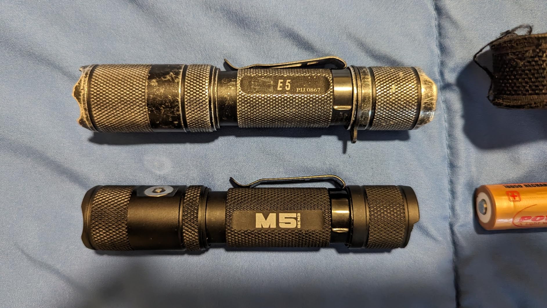 PowerTac M5-G3 2030 Lumens Rechargeable Tactical Flashlight, 330M Throw with Magnetic Charging and Dual Switch, LED Flashlight for Outdoor Emergency customer photo 1