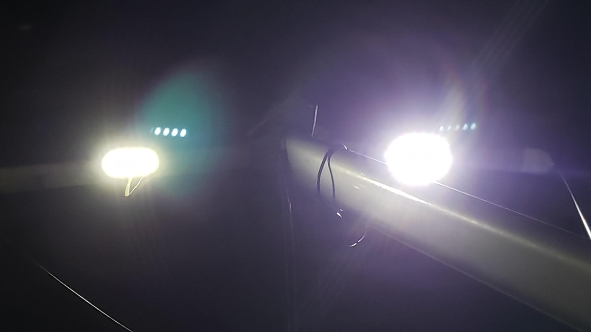 EXZEIT Waterproof Led Boat Lights, 2 pc 72W Deck/Dock Marine Lights 4000LMS 180°Flood Light, 6.3inch, 12/24 V Led Light Bar customer photo 2