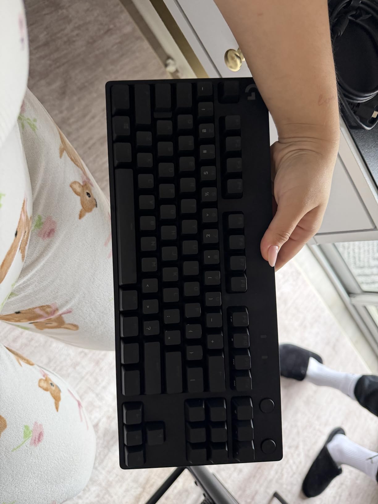 Logitech G Pro Mechanical Gaming Keyboard, Ultra Portable Tenkeyless Design, Detachable Cable, LIGHTSYNC RGB customer photo 1