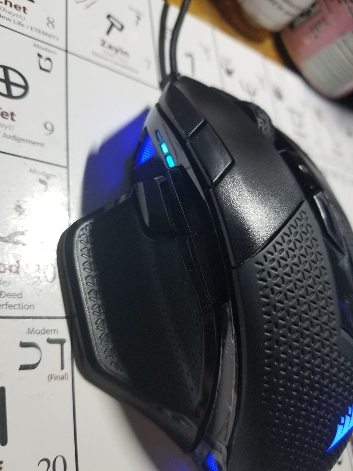 Corsair NIGHTSWORD RGB Gaming Mouse for FPS, MOBA - 18,000 DPI - 10 Programmable Buttons - Weight System - iCUE Compatible customer photo 2