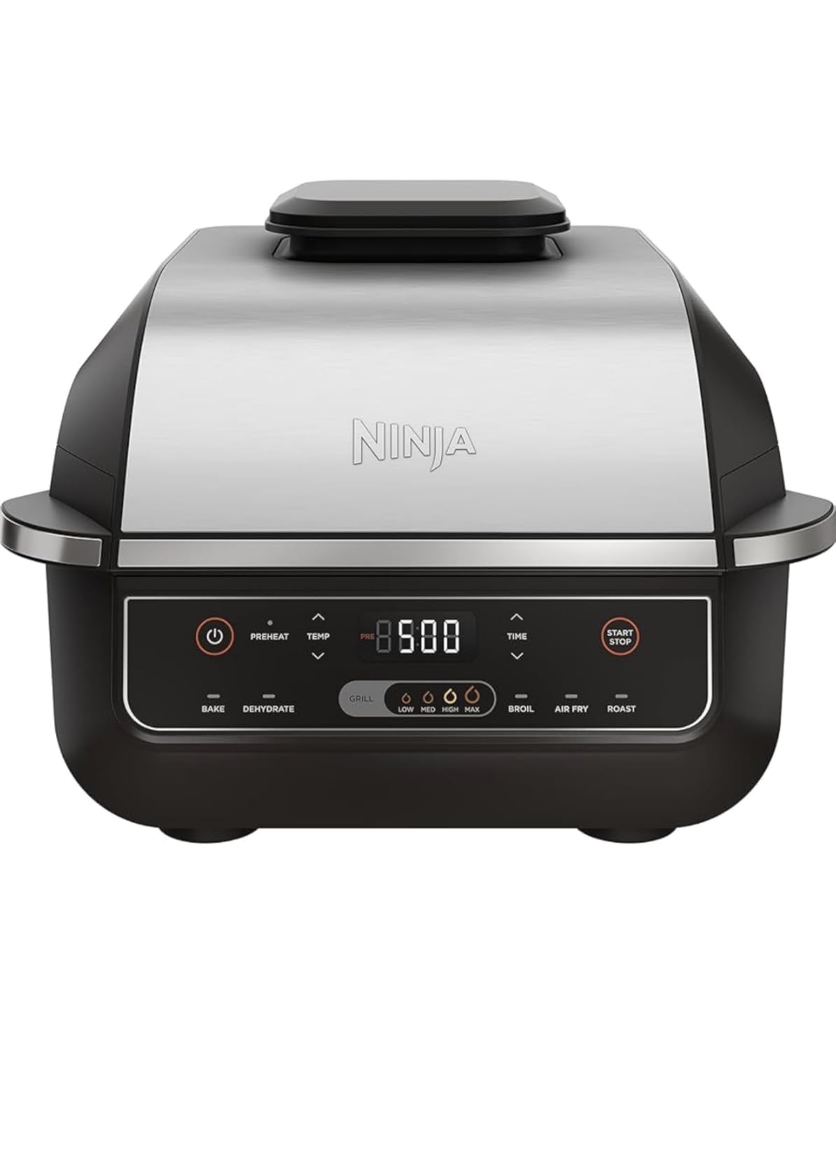 Ninja Indoor Grill Foodi 5-in-1 (Grill, Air Fry, Roast, Bake, and Dehydrate) Fits up to 3lb Roast Smoke Control System and Dishwasher Safe Parts Black/Grey AG301 customer photo 2