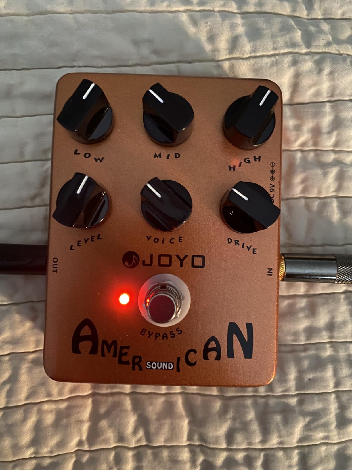 JOYO Distortion Vintage Tube AC30 Amp Simulator Pedal British Rock Sound for Electric Guitar Effect - Bypass (AC Tone JF-13) customer photo 1