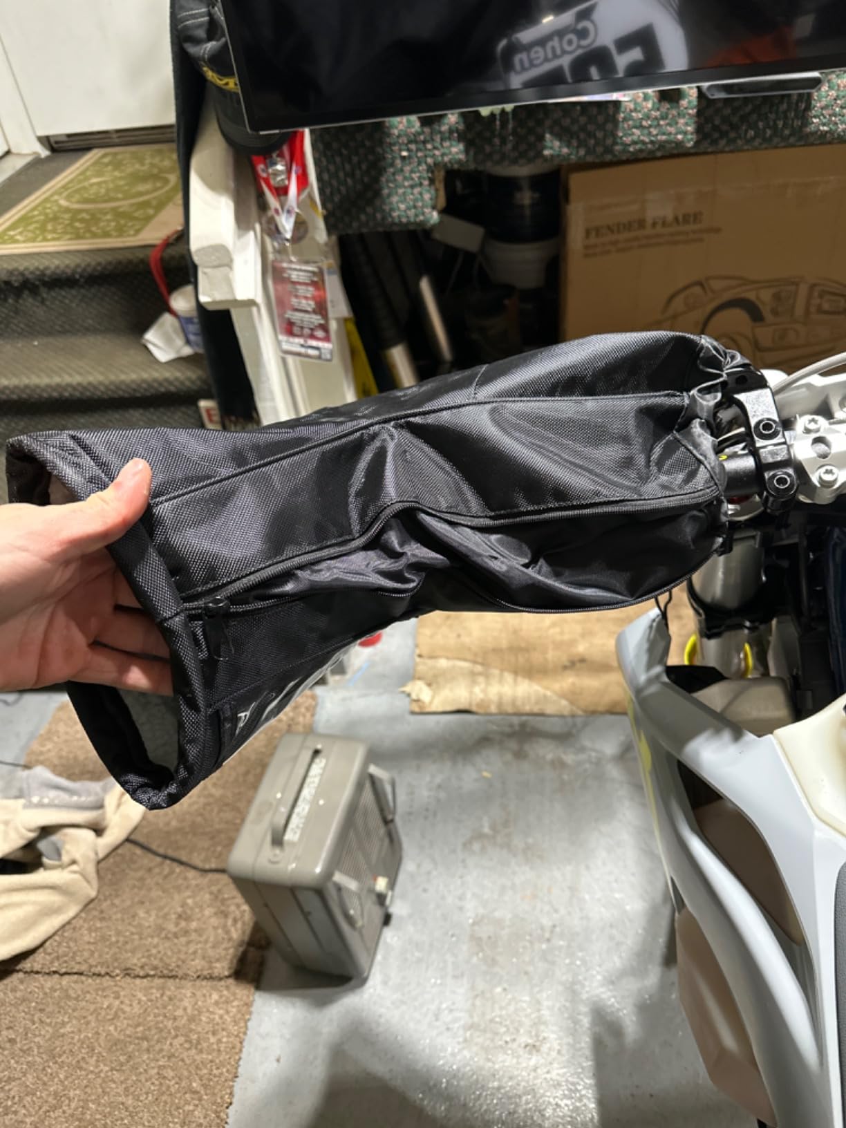 KEMIMOTO ATV Gloves, Touch-Friendly Bag/Front Wind-Breaking Guard Motorcycle Snowmobile Handlebar Mittens customer photo 2