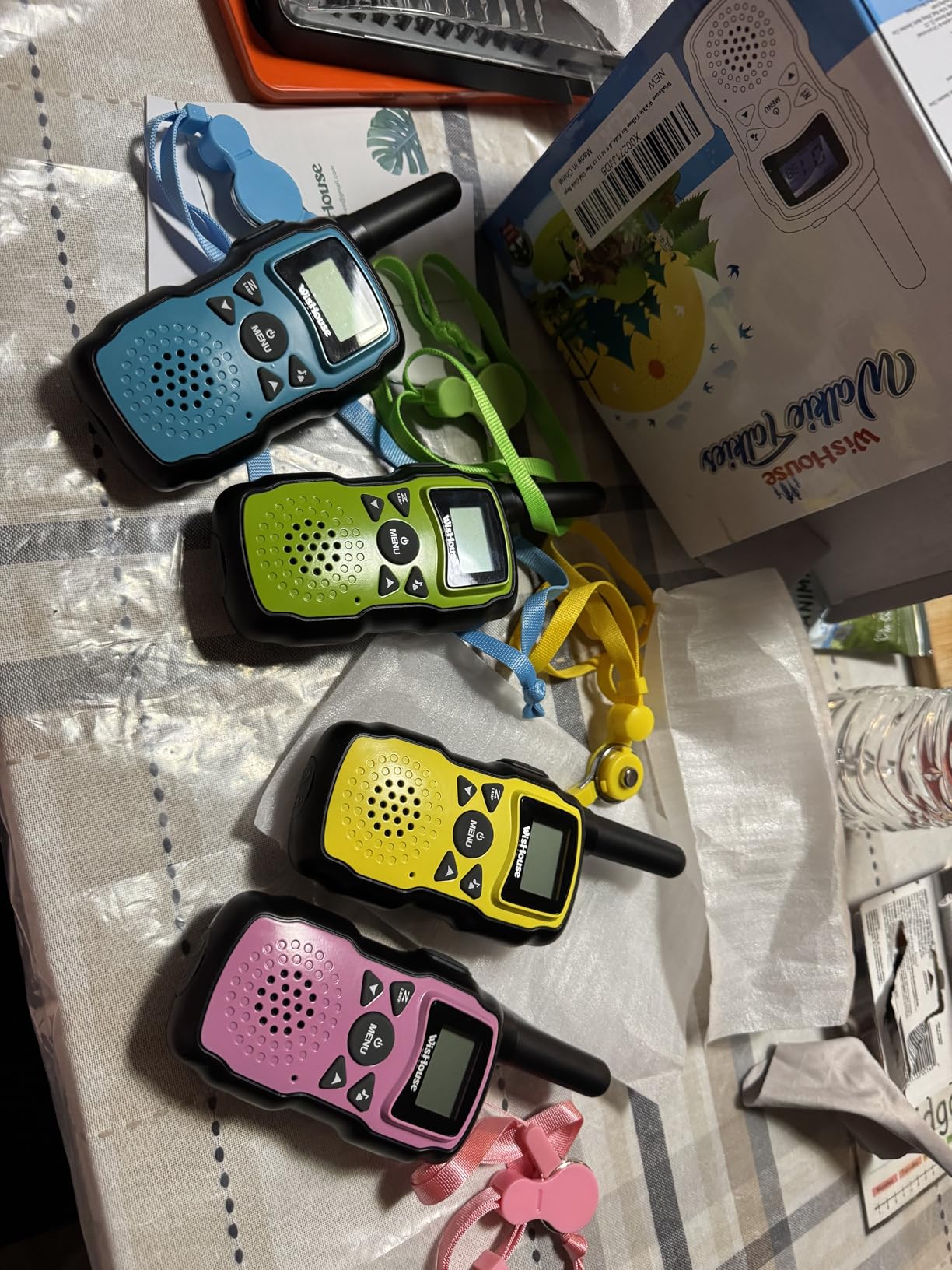 Wishouse Walkie Talkies for Kids 4 Pack, Family Walky Talky Adults Children Radio Long Range, Outdoor Camping Fun Toys Birthday Present Xmas Gifts for 4 5 6 7 8 Year Old Girls Boys No Battery No Charger customer photo 1