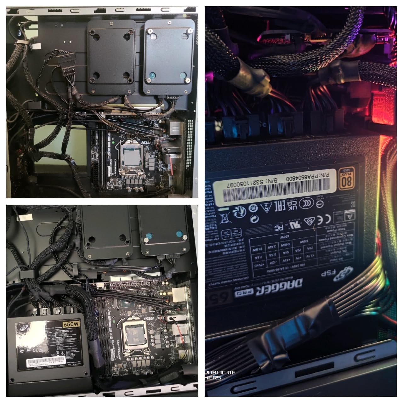 FSP Dagger Pro 650W SFX Power Supply, 80 Plus Gold, Full Modular (SDA2-650) customer photo 2