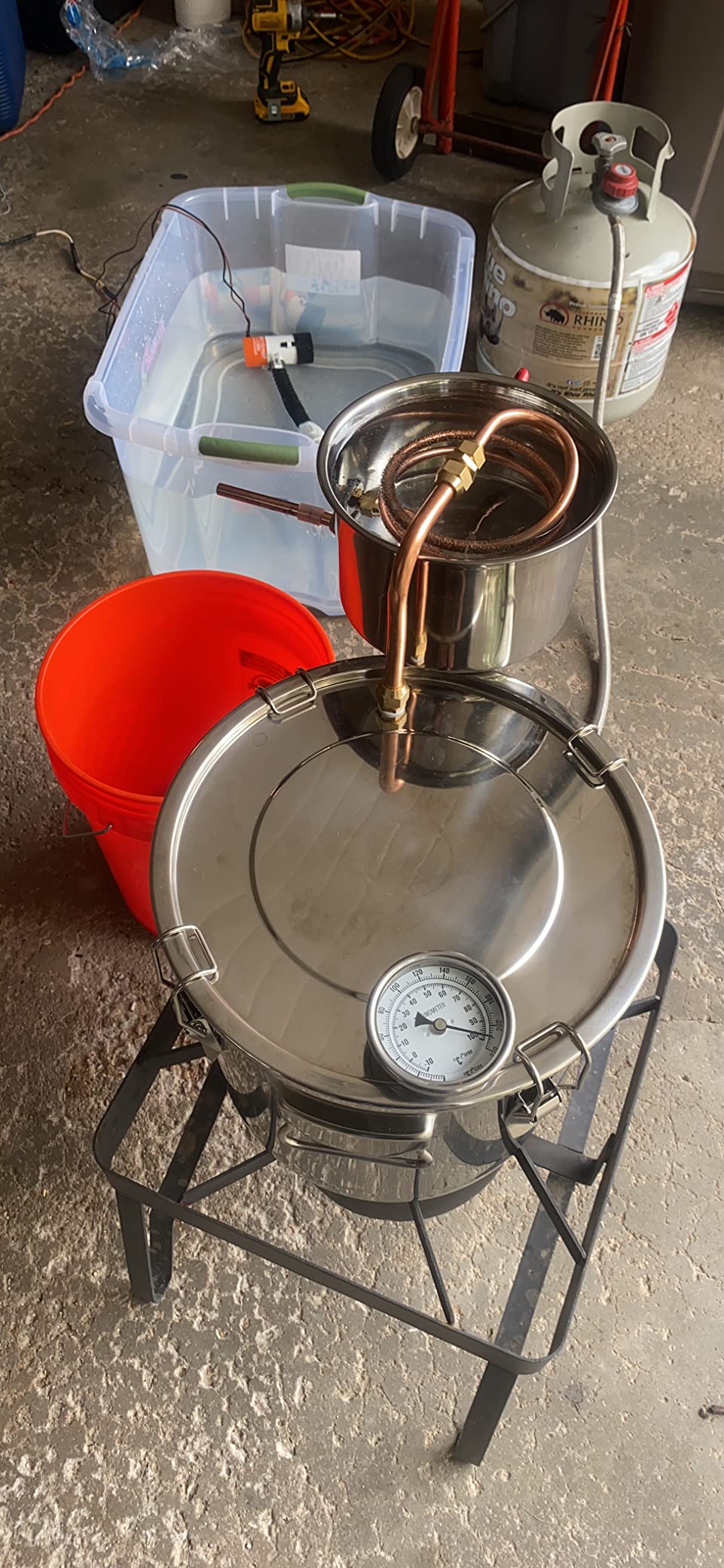VEVOR Alcohol Still 8Gal/30L Alcohol Distiller Stainless Steel Distillery Kit for Alcohol with Copper Tube & Pump Home Brewing Kit Build-in Thermometer for DIY Whisky Wine Brandy customer photo 2