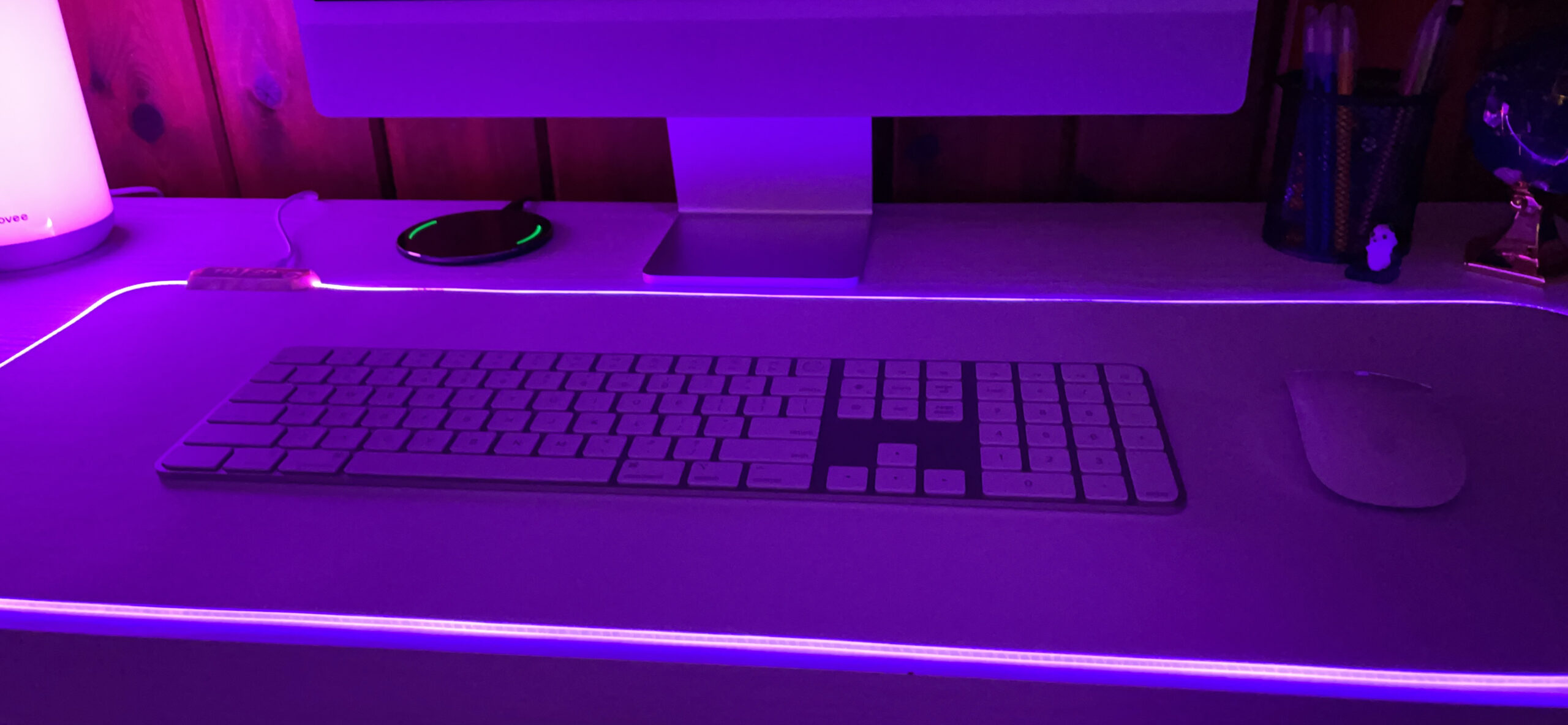 Tilted Nation RGB Mouse Pad for Gaming - Large LED Mousepad - LED Desk mat with 8 Adjustable Light Modes - Non Slip Rubber Base, Easy to Clean Water Proof Surface Mat for Keyboard and Mouse customer photo 1