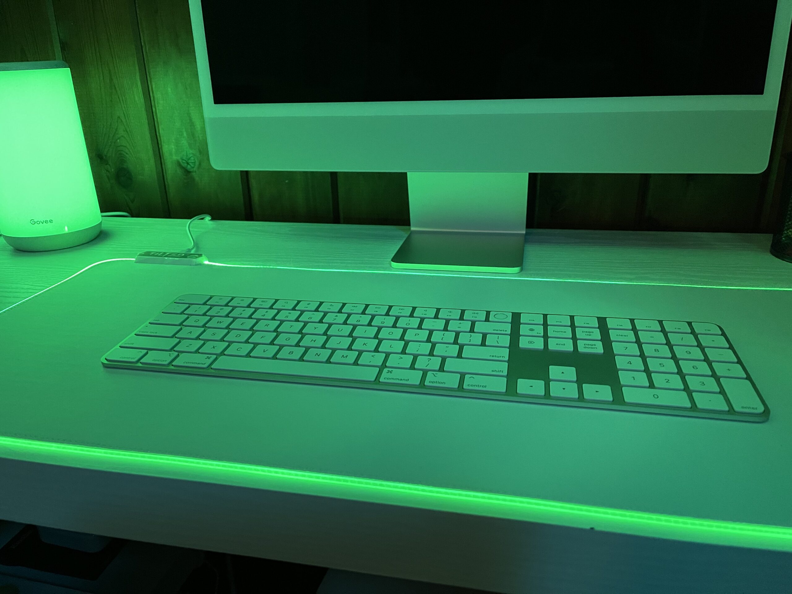 Tilted Nation RGB Mouse Pad for Gaming - Large LED Mousepad - LED Desk mat with 8 Adjustable Light Modes - Non Slip Rubber Base, Easy to Clean Water Proof Surface Mat for Keyboard and Mouse customer photo 2