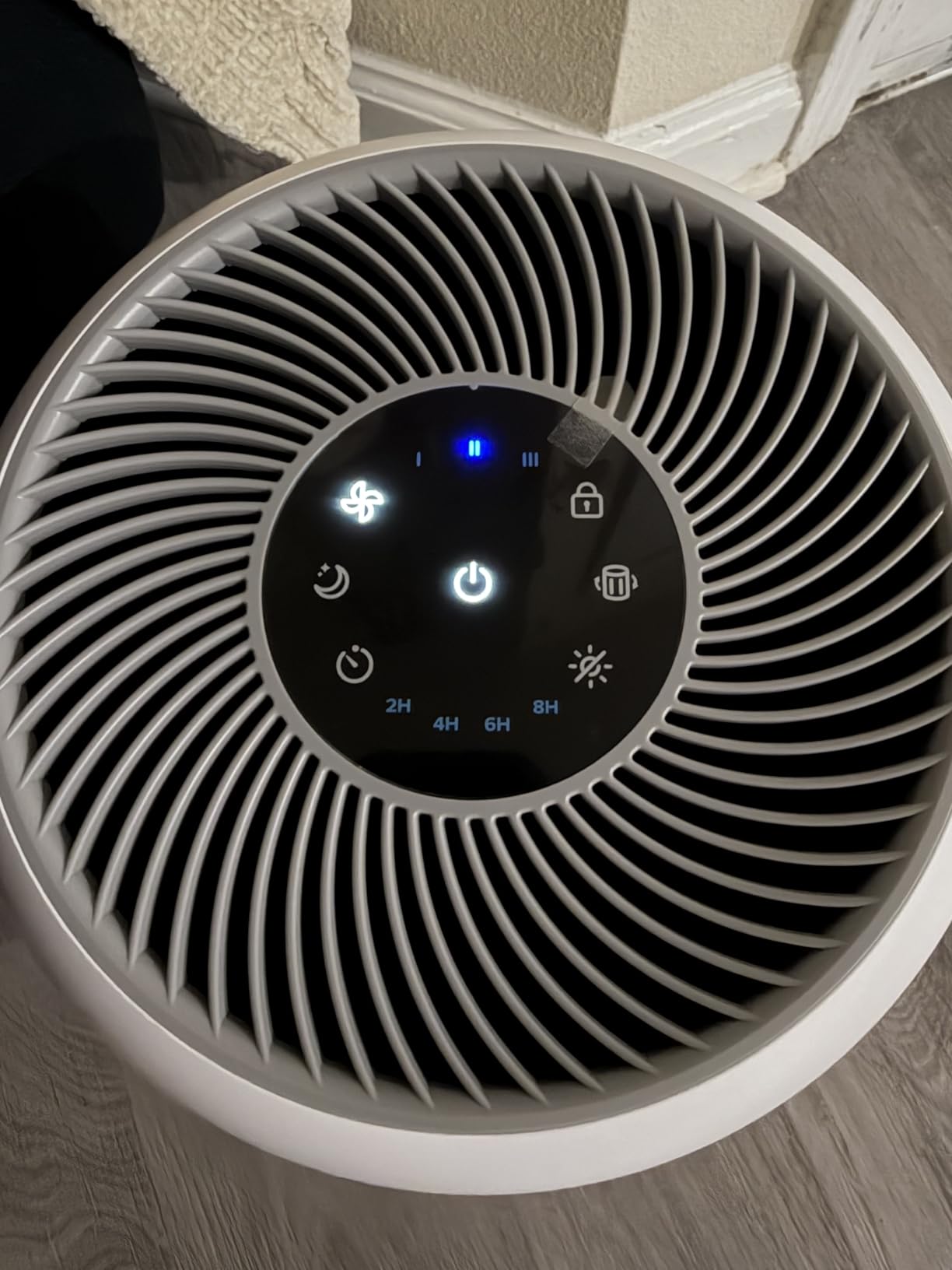 LEVOIT Air Purifier for Home Allergies Pet Hair in Bedroom, Covers Up to 1073 ft² by 56W High Torque Motor, AHAM VERIFIDE, 3-in-1 Filter with HEPA Sleep Mode, Remove Dust Smoke Odor, Core300-P, White customer photo 2