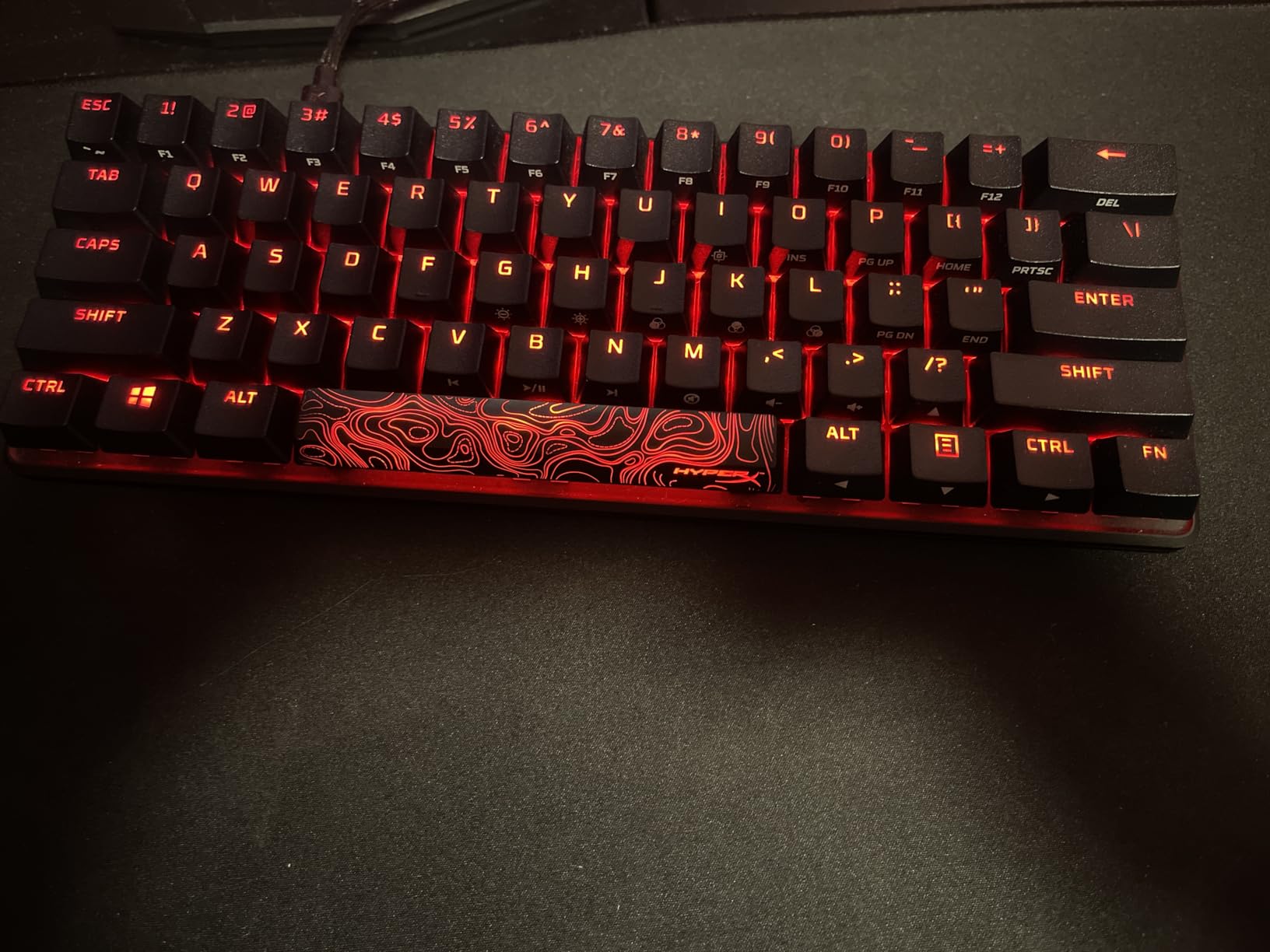 HyperX Alloy Origins - Mechanical Gaming Keyboard, Software-Controlled Light & Macro Customization, Compact Form Factor, RGB LED Backlit - Linear HyperX Red Switch (Black) customer photo 2