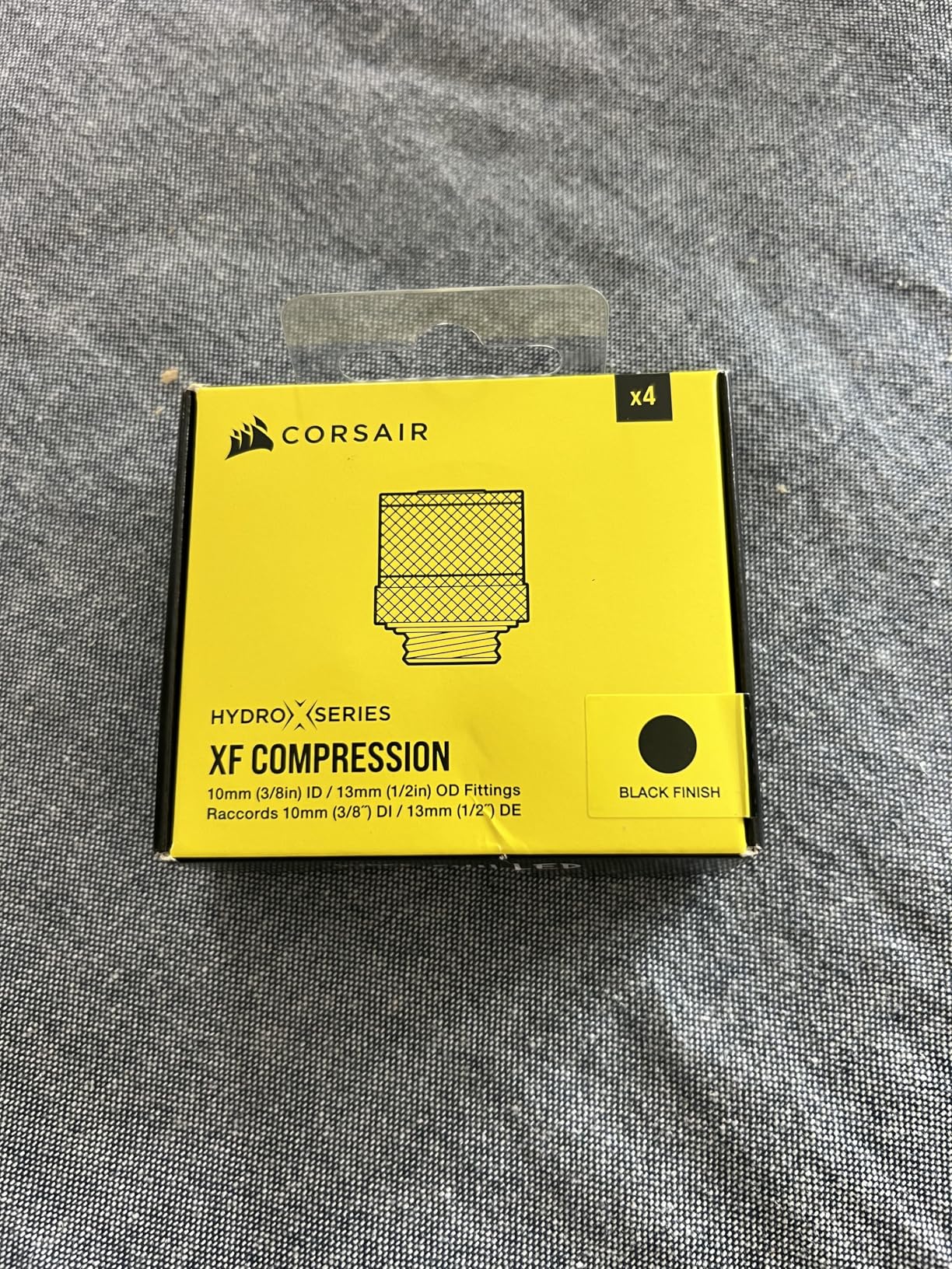 Corsair Hydro X Series XF Compression Fittings Four Pack, Black customer photo 1