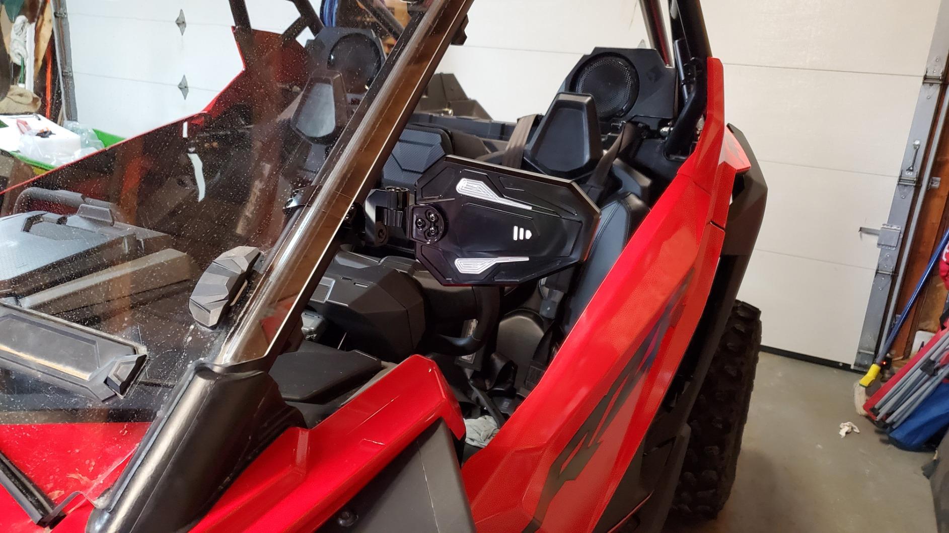 KEMIMOTO Billet Aluminum UTV Side View Mirrors, Fits1.75
