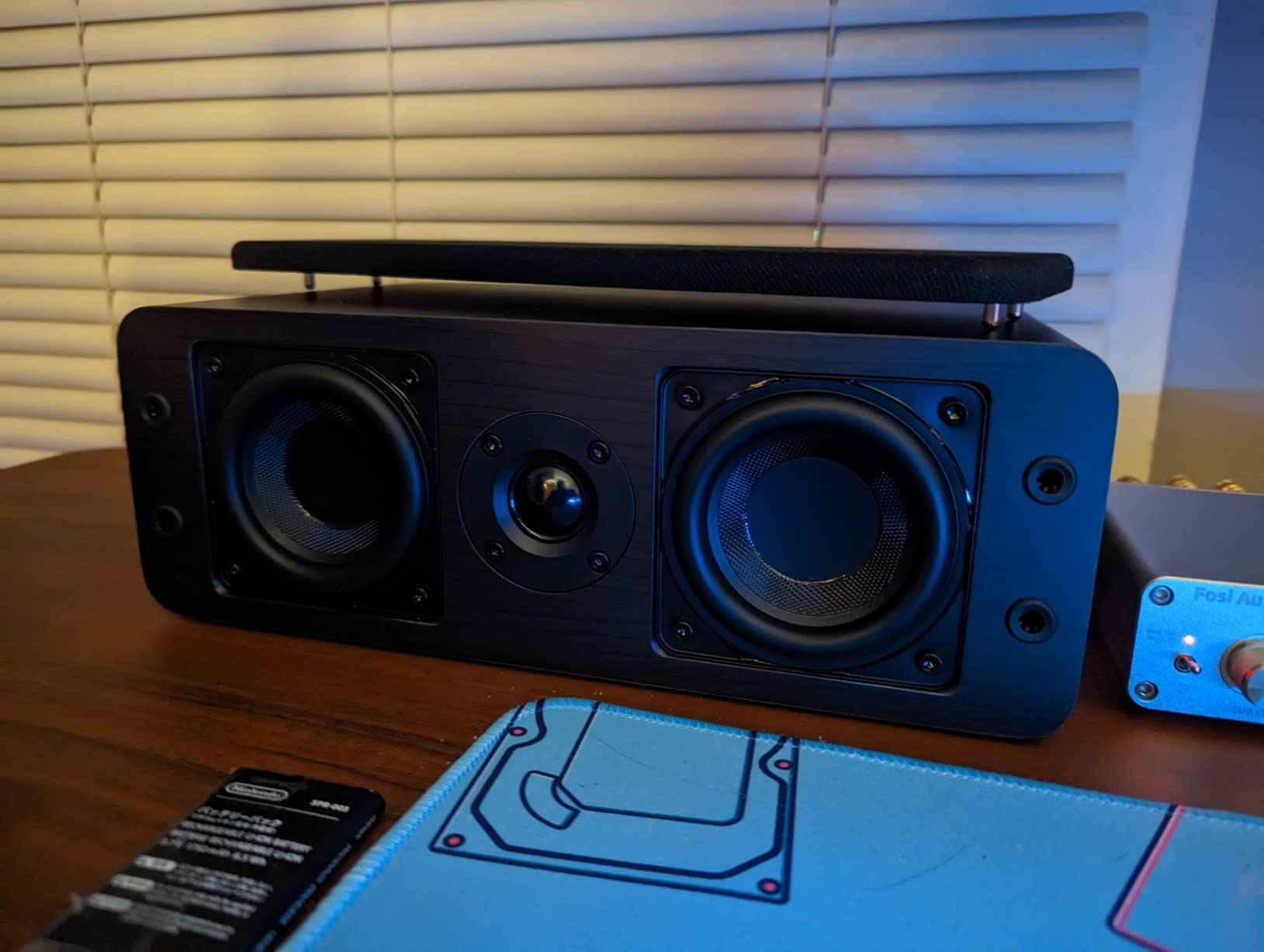 Micca OoO Slim Center Channel Speaker with 3-Inch Woofers and Silk Tweeter, Thin Design Under 4