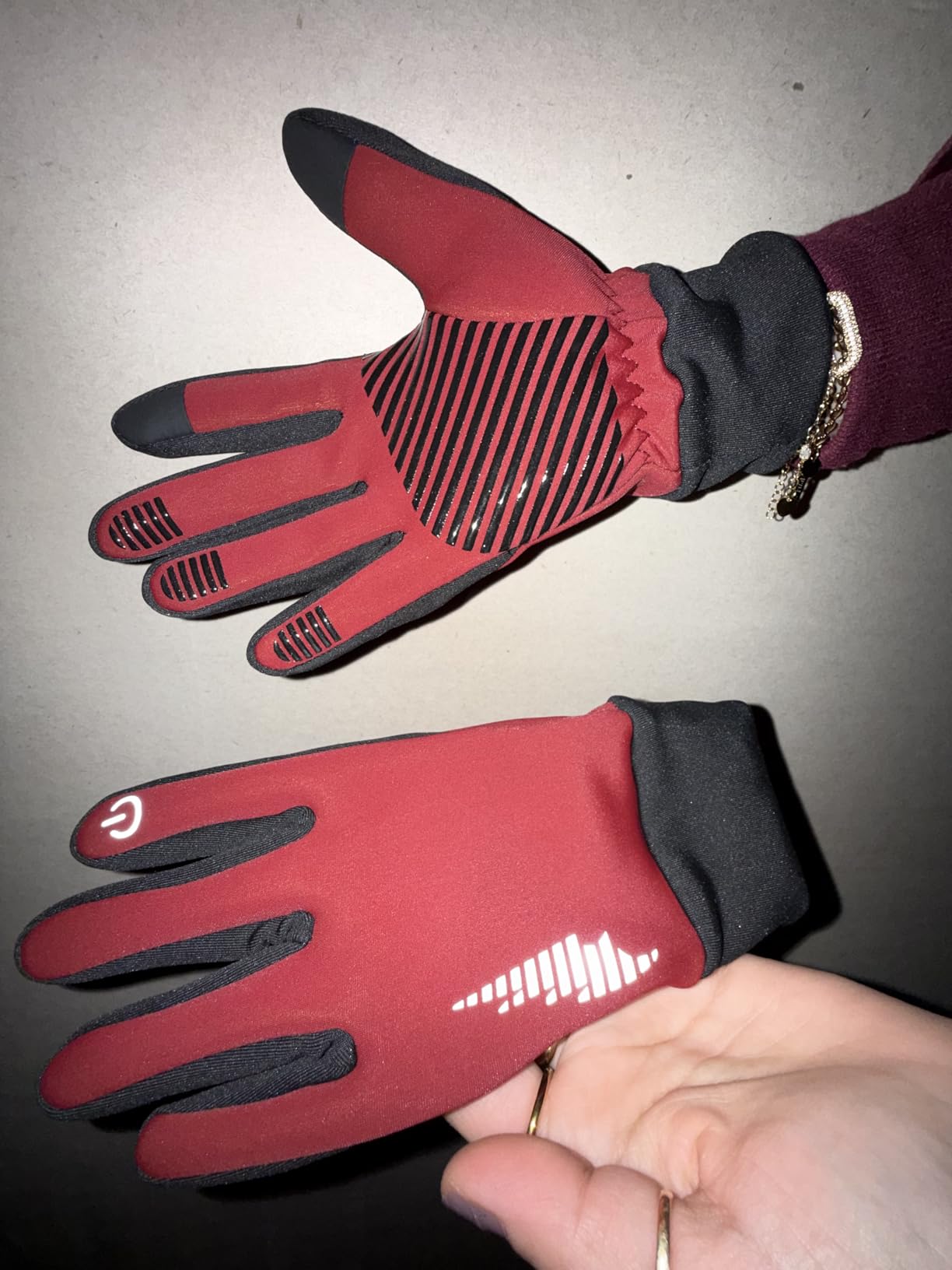 Winter Gloves Women Men Ski Snow Gloves Liner Thermal Warm Touch Screen, Suit for Running, Cycling, Biking, Hiking, Driving, Walking, Typing, Freezer Work, Sports, Soccer, Shooting, Gaming customer photo 1