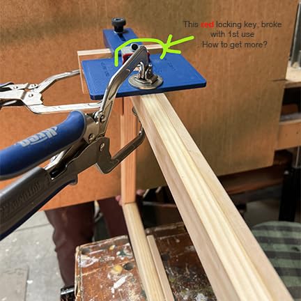 Rockler Corner Key Dowel Jig - Premium Doweling Jig For Decorative Mitered Joints - Dowel Hole Jig w/Molded Reference Lines - Woodworking Jigs Includes 1/8'', 1/4'', 3/8'' Drill Guide- Dowel Tool Kit customer photo 1
