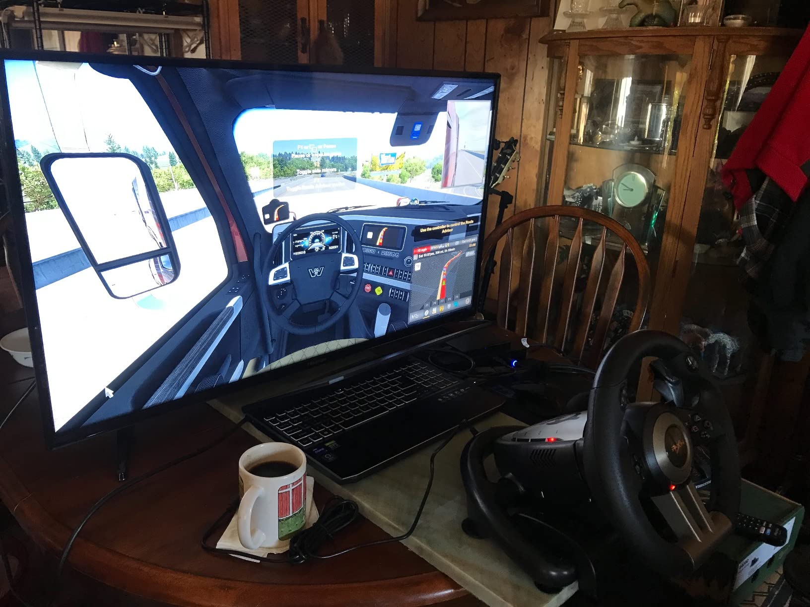 PXN PC Racing Wheel, V3 PRO 180 Degree Universal USB Car Sim Race Steering Wheel with Pedals for PC, PS3, PS4, Xbox One, Xbox Series X/S, Switch customer photo 1