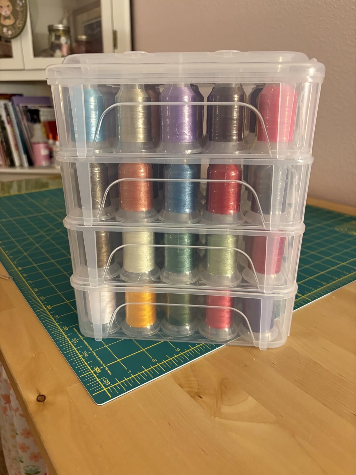 New brothread 80 Spools Polyester Embroidery Machine Thread Kit 500M (550Y) Each Spool - Colors Compatible with Janome and Robison-Anton Colors customer photo 1