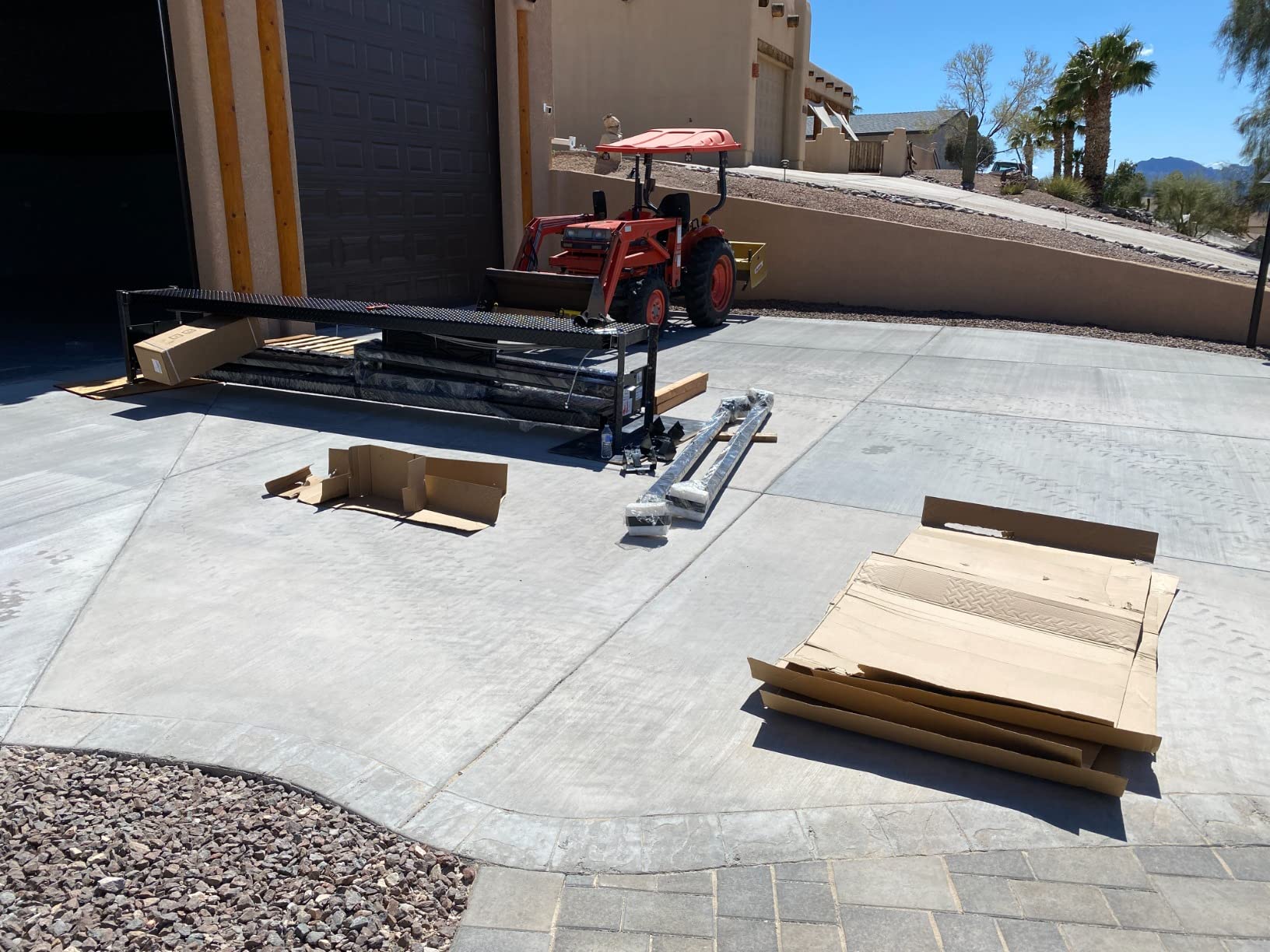 APlusLift HW-8S 8000LB 4-Post Portable Storage Service Car Lift / 3 Year Warranty customer photo 5