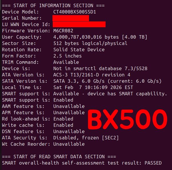 Crucial BX500 1TB 3D NAND SATA 2.5-Inch Internal SSD, up to 540MB/s customer photo 2