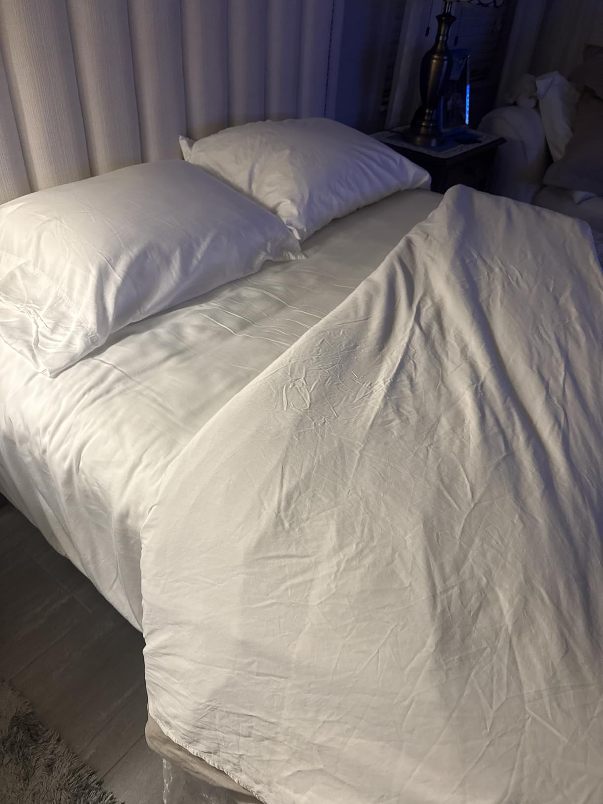 Bedsure Queen Sheet Set, Cooling Sheets for Queen Size Bed Set, Rayon Derived from Bamboo, Breathable & Soft, Deep Pocket Up to 16