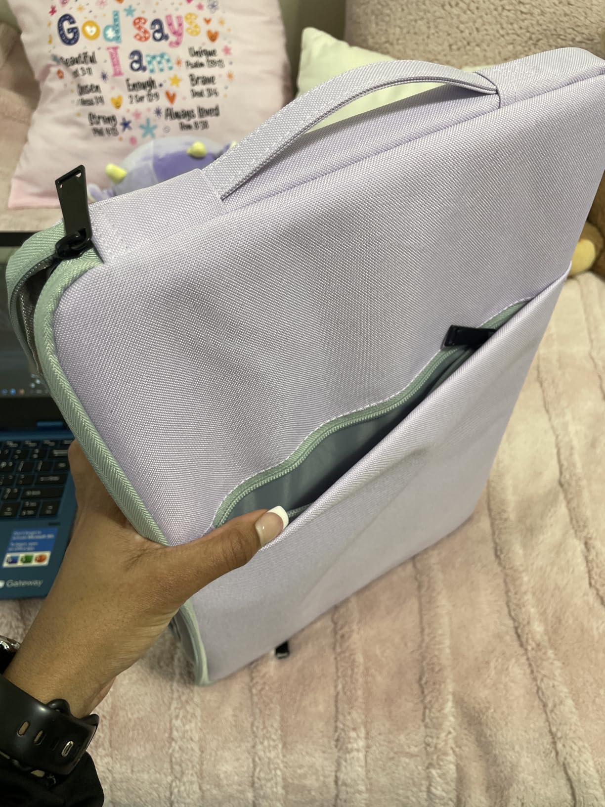 17.3 Inch Laptop Sleeve Case for Lenovo IdeaPad 3, HP Pavilion 17/Envy 17/OMEN 17/ HP Probook 470 G5, Acer Chromebook 17, Asus VivoBook 17.3/ Asus TUF Gaming Laptop Case Bag(Black) customer photo 2