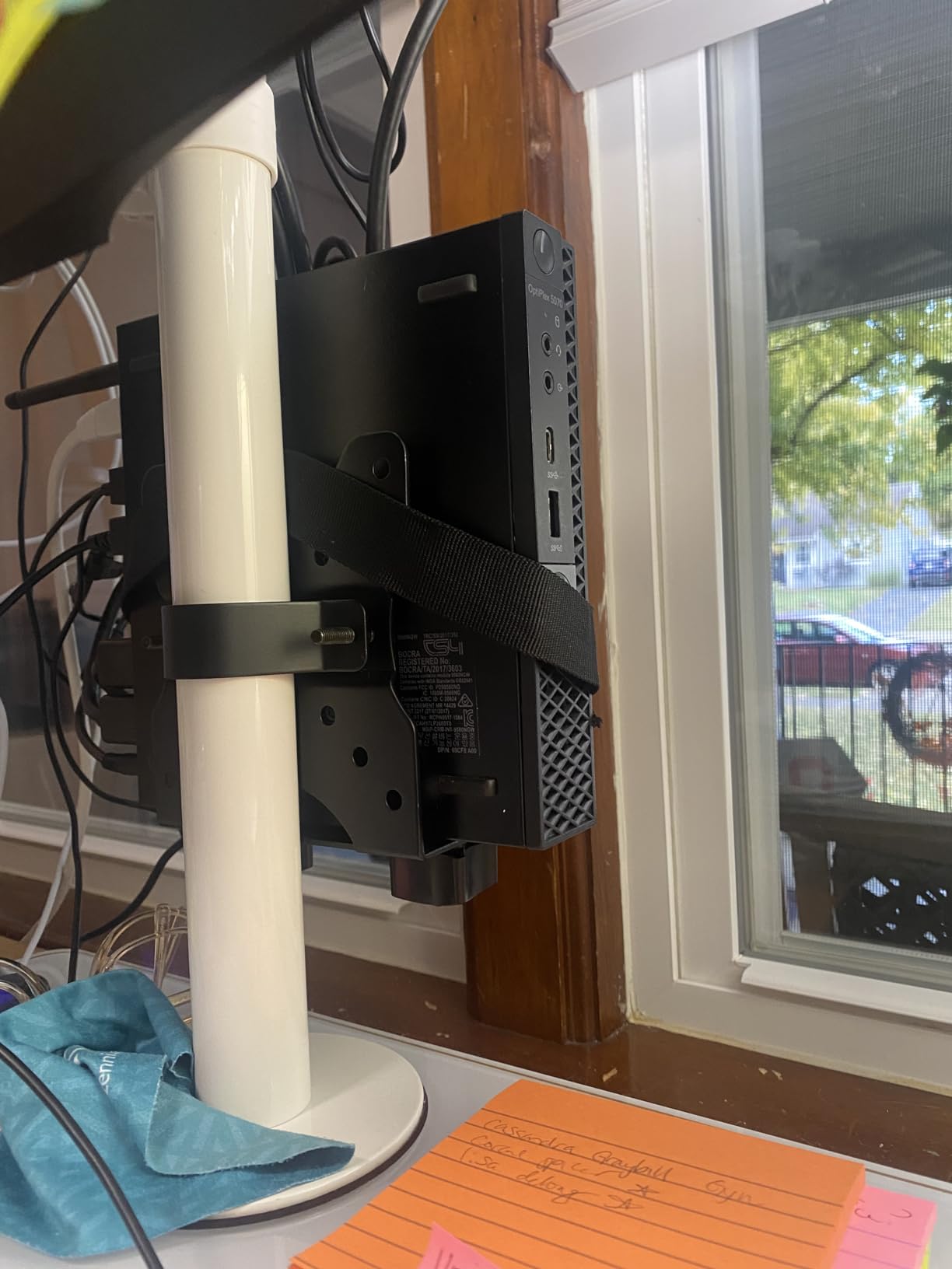 VIVO Adjustable Thin Client Mini PC Mount Bracket, CPU VESA Under Desk and Monitor Arm Computer Holder, Black, MOUNT-PC05C customer photo 2