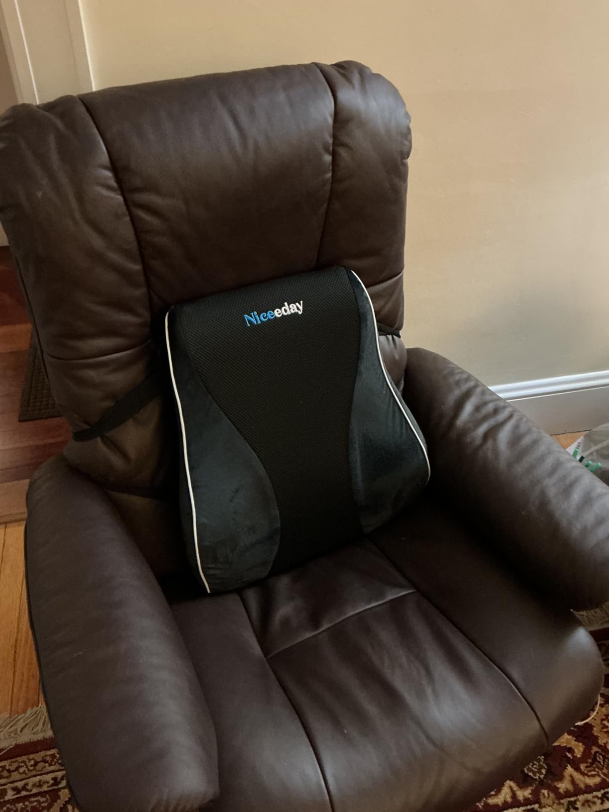 Niceeday Lumbar Support Pillow for Office Chair Car Back Support Pillow, Memory Foam Gaming Chair Desk Chair Back Cushion for Lower Back Pain Relief, Ergonomic Back Rest, Office Home Essentials customer photo 2
