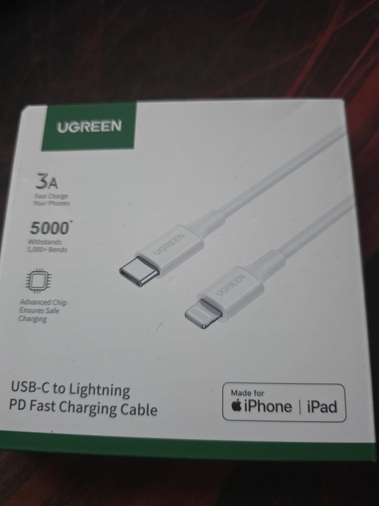 UGREEN 100W USB C to USB C Cable, 90 Degree Type C Cable for iPhone 17/17 Air/17 Pro/17 Pro Max/16, MacBook Pro 2022, iPad Pro 2022, Samsung Galaxy S25/S24/Z Fold, Google Pixel, Switch, 6.6FT customer photo 1