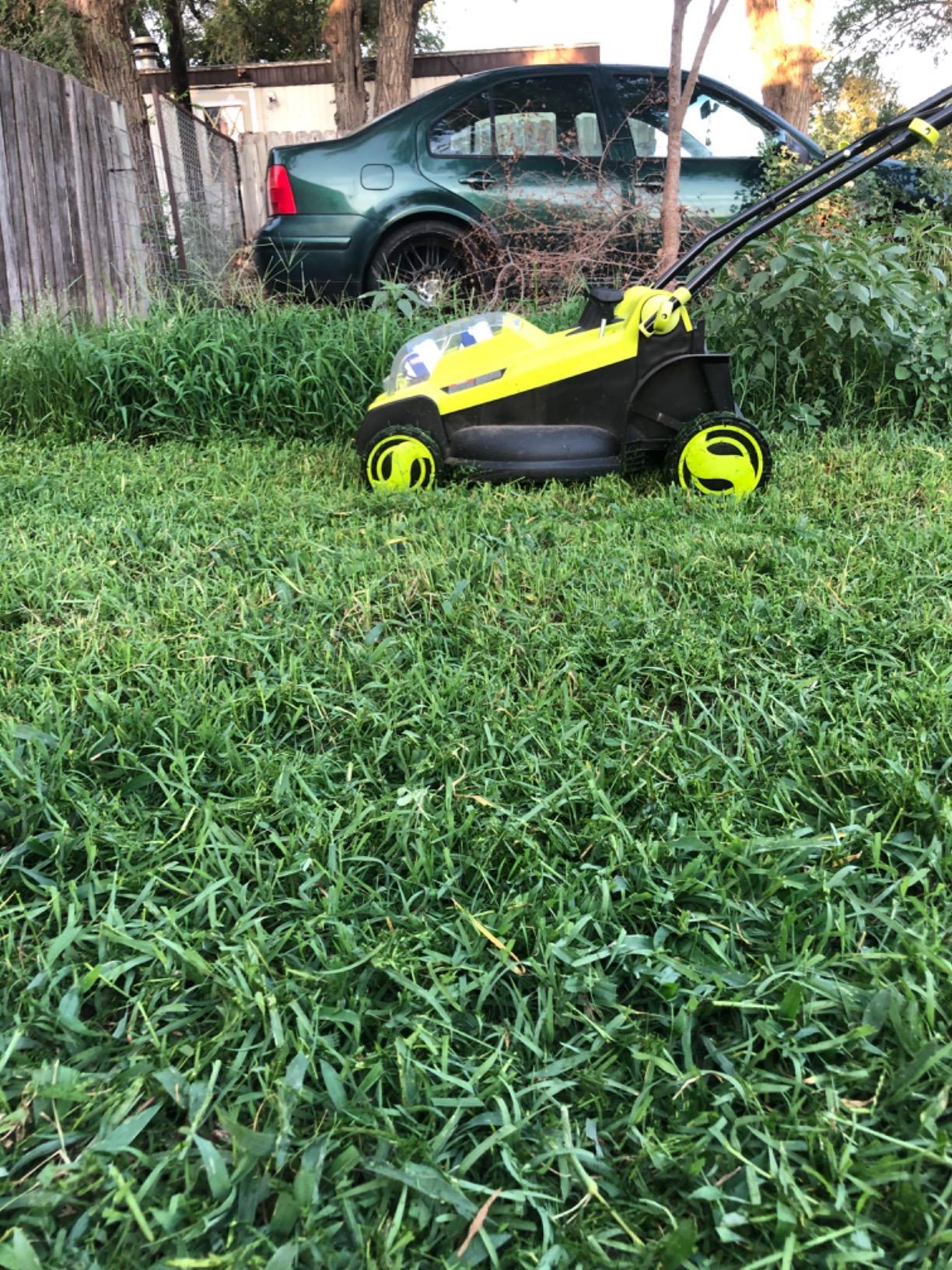 Sun Joe Cordless Electric Push Lawn Mower with 6-Position Height Adjustment, 11-Gal Bag, 17-Inch Cutting Width - Heavy-Duty Yard Trimmer for Gardening Care and Maintenance, 24V-X2-17LM customer photo 2