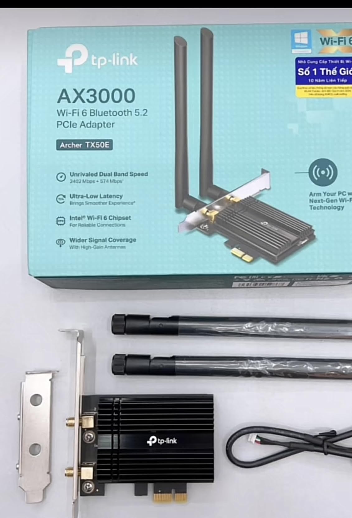 TP-Link AC1200 PCIe WiFi Card for Desktop PC (Archer T5E) - Bluetooth 5.0, Dual Band Wireless Network Card (2.4Ghz and 5Ghz) for Gaming and Streaming, 2 High Gain Antennas, Supports Windows 10/11 customer photo 2