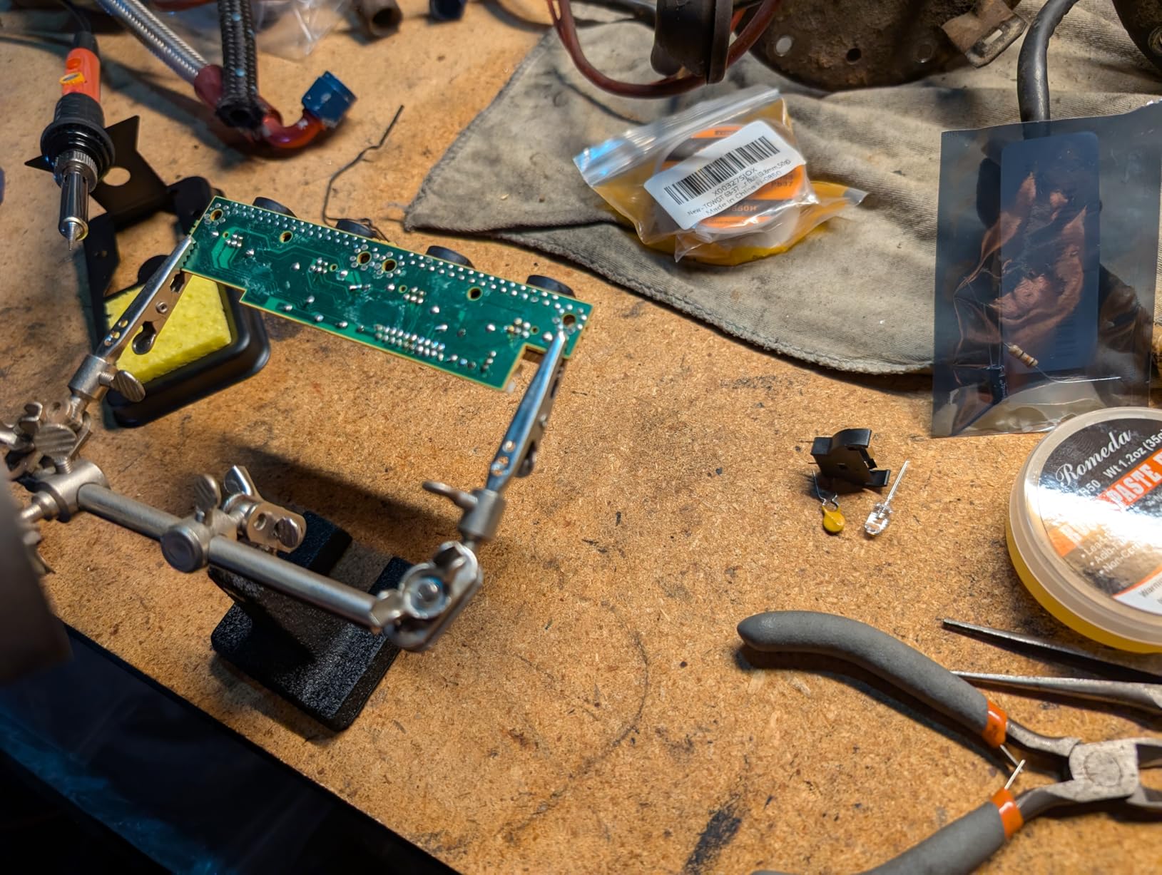 PCB Refurb kit for SEGA Dreamcast Controller Ports - Fuse Capacitor Battery Holder Resistor Dreamcast Controller Port Fix RGB Refurb LED kit customer photo 2