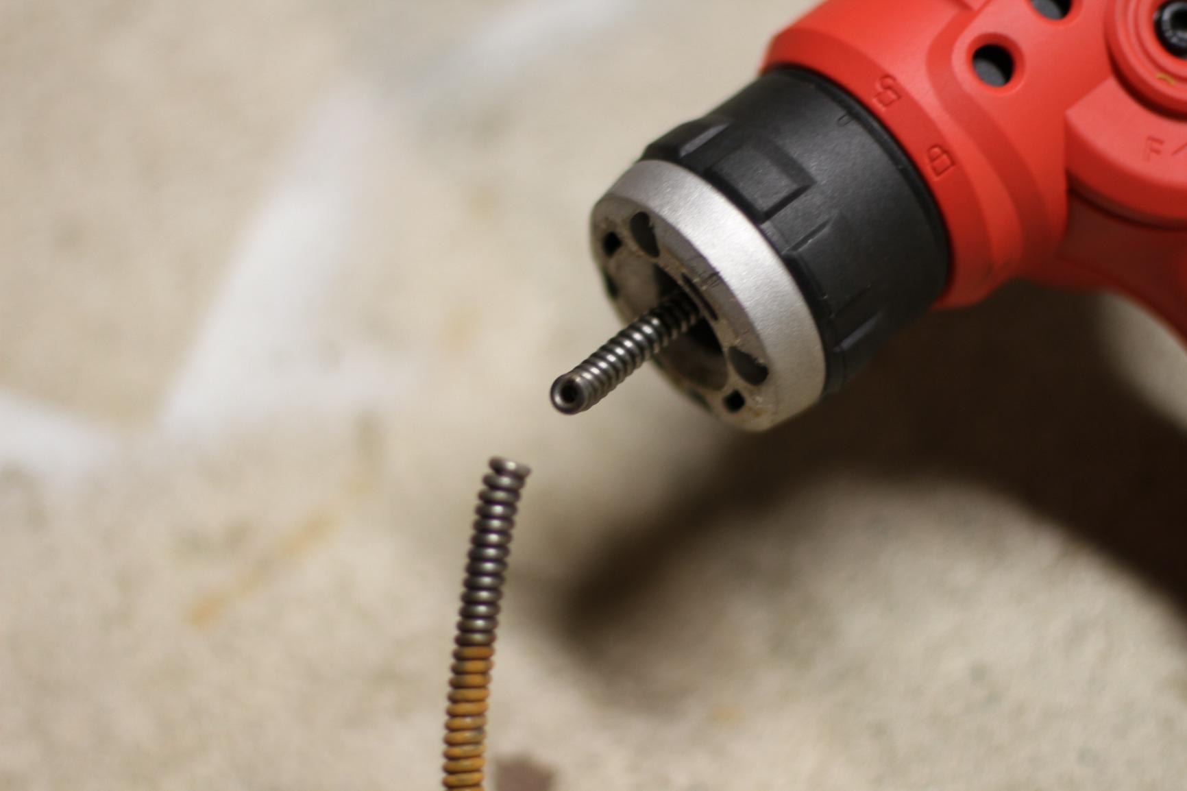 XtremepowerUS Handheld Portable Auto Feed Snake Drain Auger Corded Operated Unclog Sink Clog Pipe Cleaner Plumbing Power Tube 25' ft Cable customer photo 2