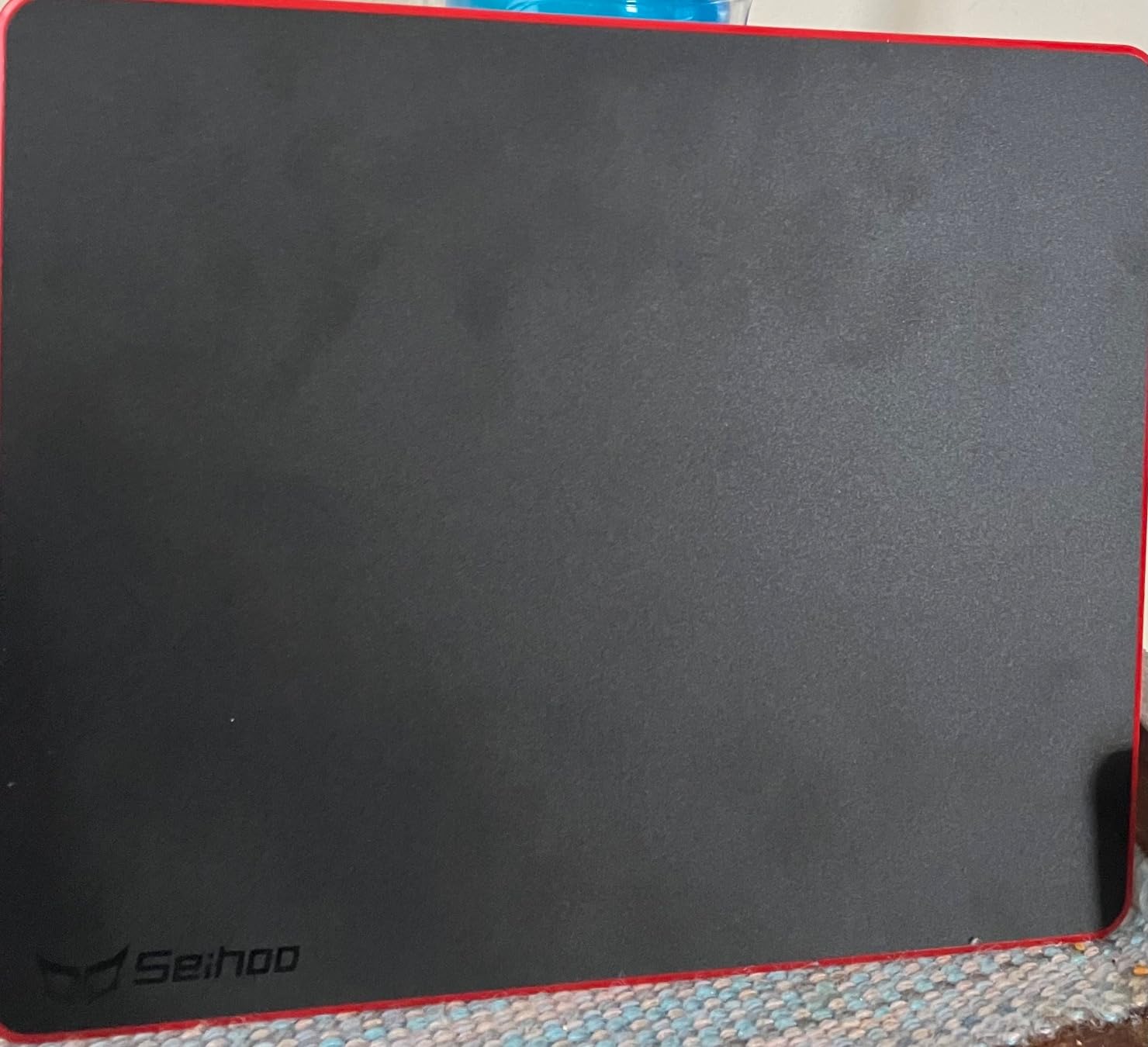 Mouse Pad, Resin Hard Surface Mouse Mat Polymer Silicone Bottom Gaming Mousepad No Smell Waterproof for Games, Office 30 x 24 cm (11.8 x 9.5in) customer photo 2