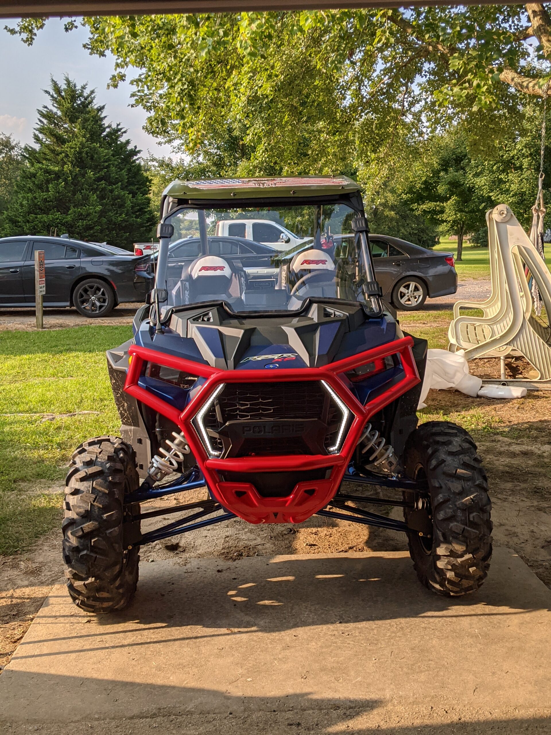 KEMIMOTO XP 1000 Roof Top, 2-Seater Aluminum Sun Visor Cover Accessories Compatible with Polaris RZR XP 1000/900/Turbo 2014-2023 customer photo 2