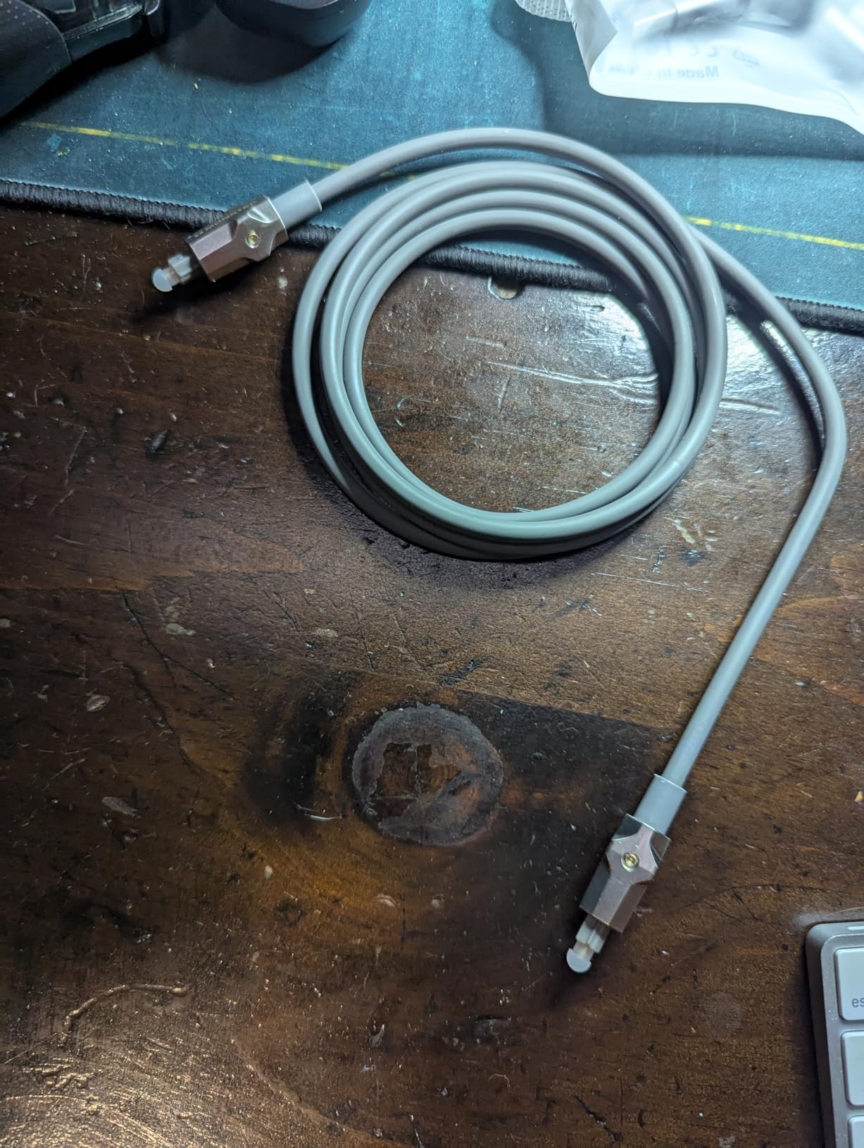 Monster M-Series 1000 Fiber Optical Audio Toslink Cable, Sound Bar Optical Audio Cable with Gold Connectors, 5ft customer photo 1