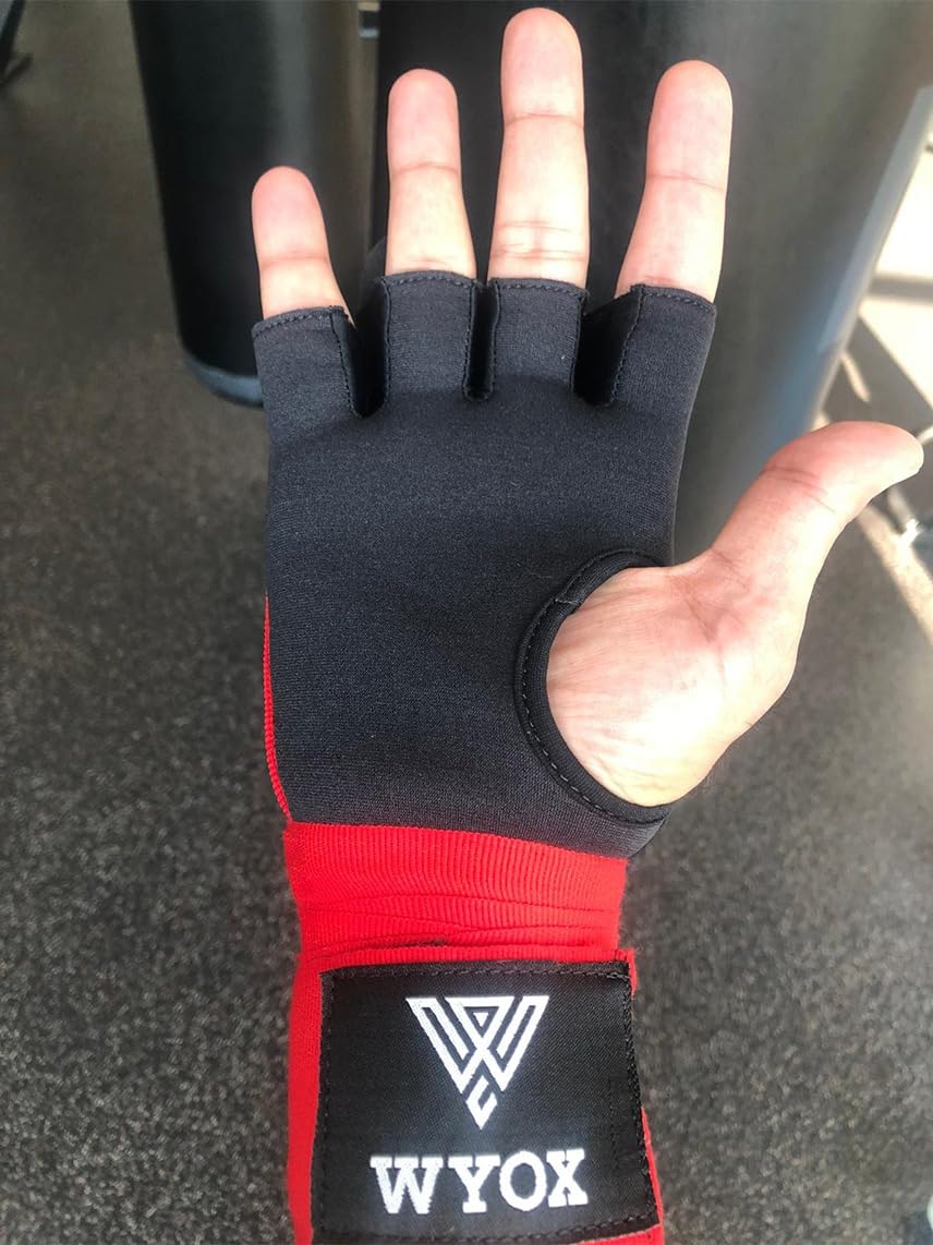WYOX Gel Boxing Hand Wraps Inner Gloves for Men & Women, 80cm Quick Wrist Straps, Padded Knuckle Protection for Muay Thai Kickboxing, Hand Wraps for Boxing & Martial Arts customer photo 2