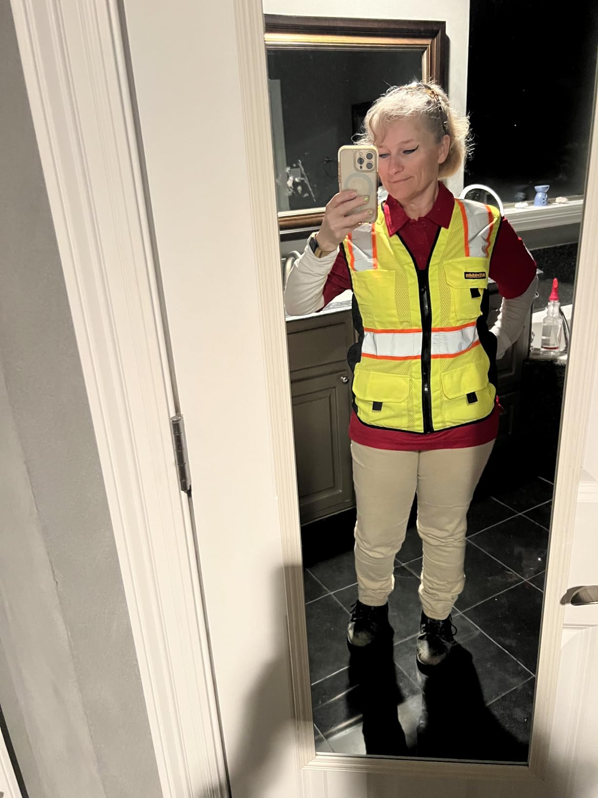 KwikSafety - Charlotte, NC - FIRST LADY Safety Vest for Women, High Visibility Reflective Strips, Meets ANSI & OSHA customer photo 2