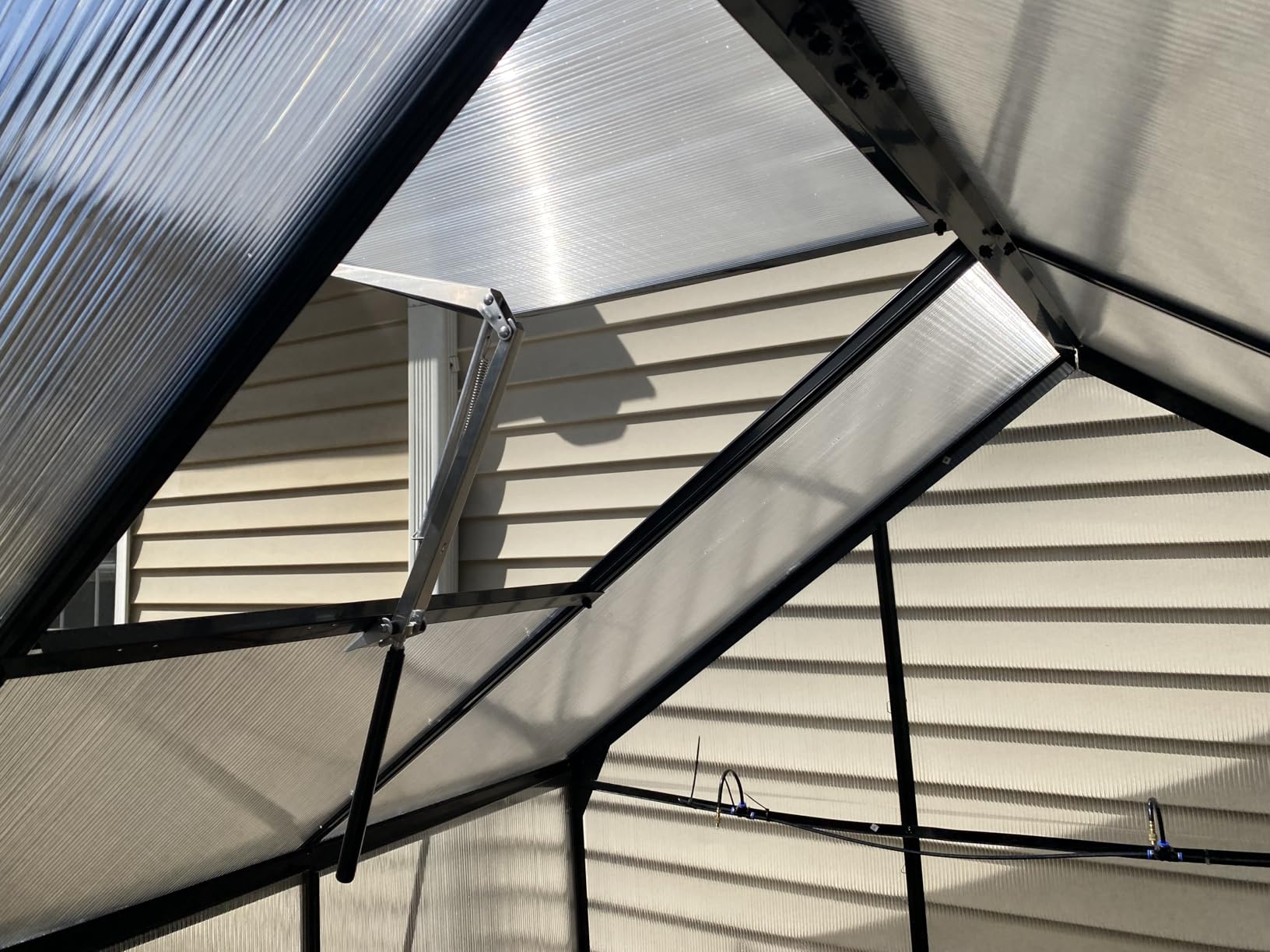 A ANLEOLIFE Automatic Roof Vent Opener Greenhouse Accessories Solar Window Louvre Thread Opener, Up to 15lbs (Centre Shalf Opener) customer photo 2