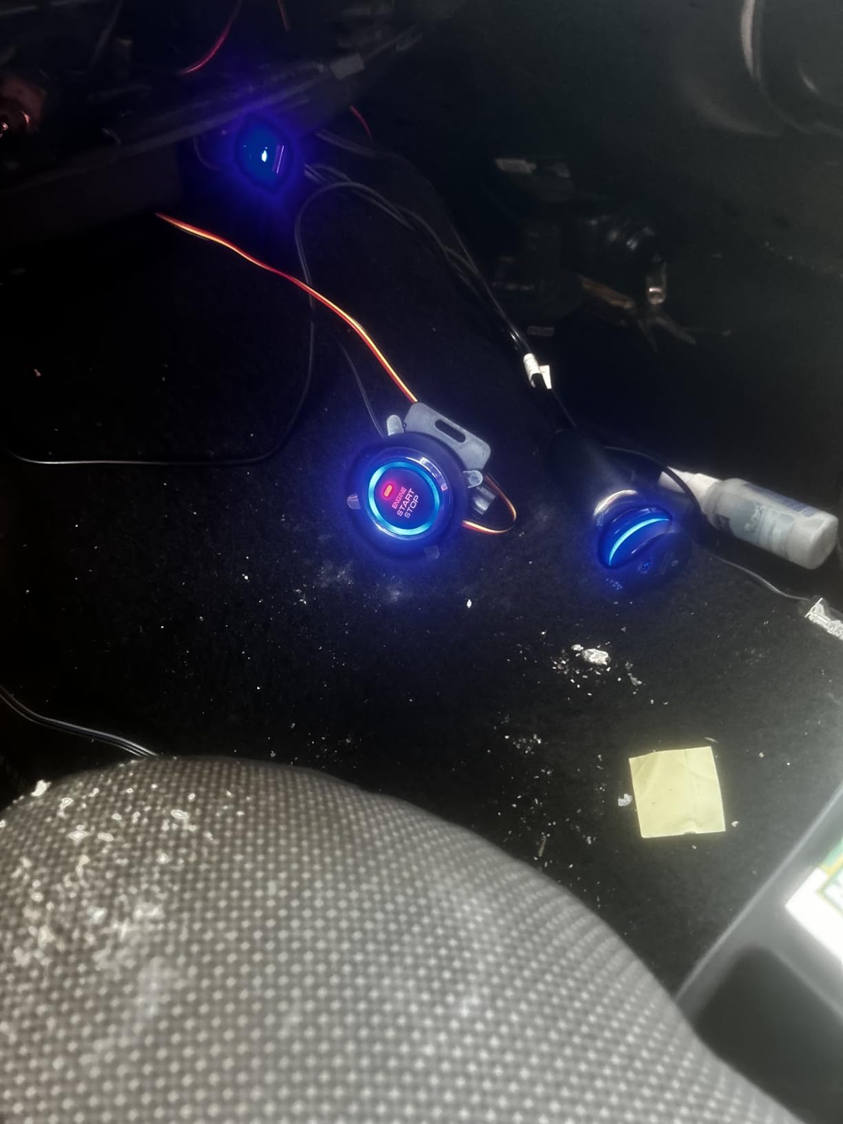 BANVIE ① Car Keyless Entry Security Alarm System + ② Remote Engine Start Starter + ③ Push to Start Stop Iginition Kit Button customer photo 1