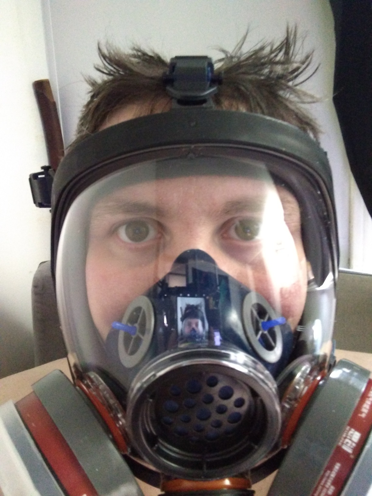 Full Face Respirator Mask,Gas Mask Protect Against Harmful Gas,Dust,Chemicals, Safety Mask with Active Carbon Filter customer photo 1