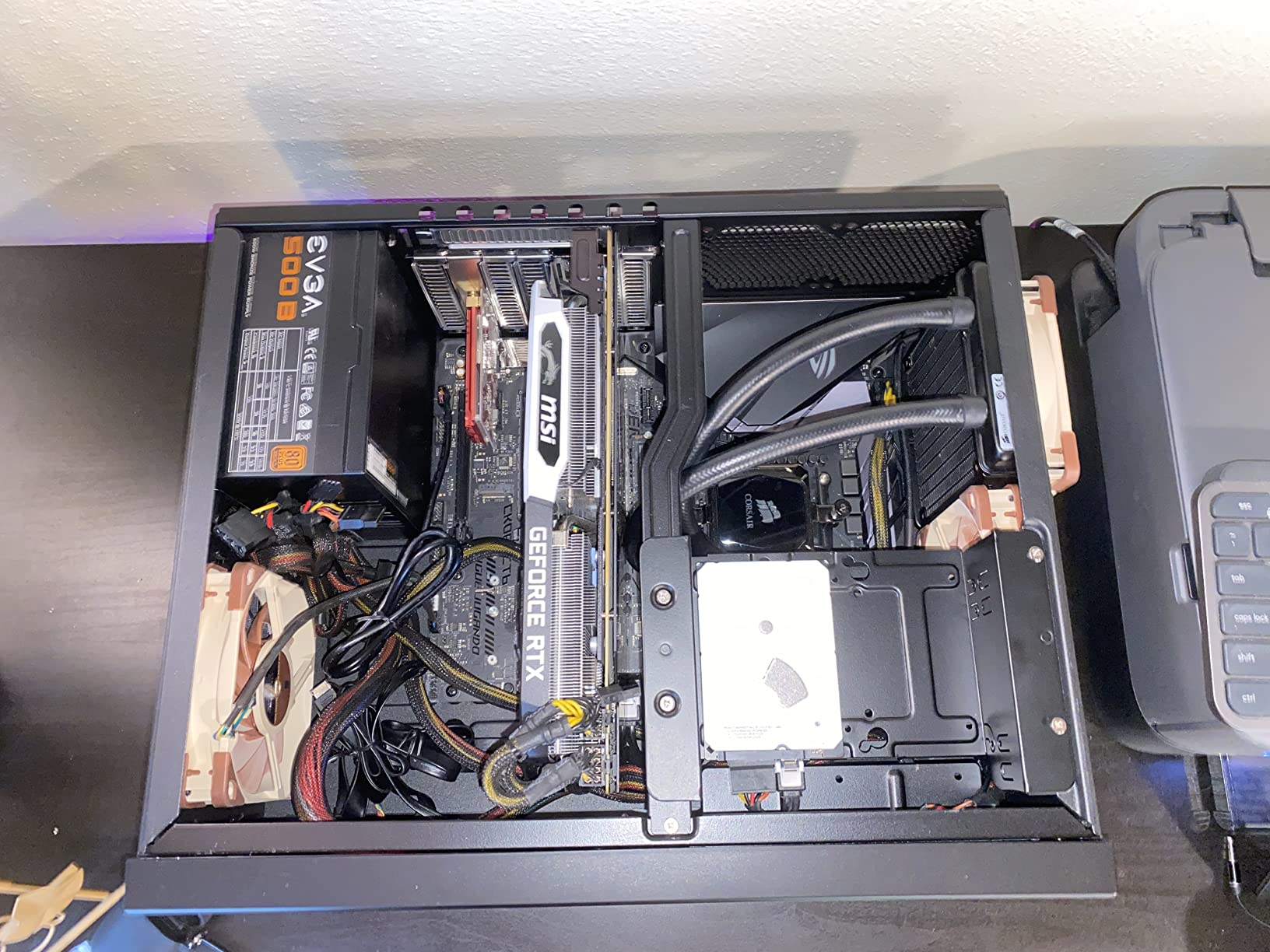 Silverstone Technology Home Theater Computer Case (HTPC) with Faux Aluminum Design for ATX/Micro-ATX Motherboards and New USB Type C Front Port, SST-GD09B-C customer photo 1