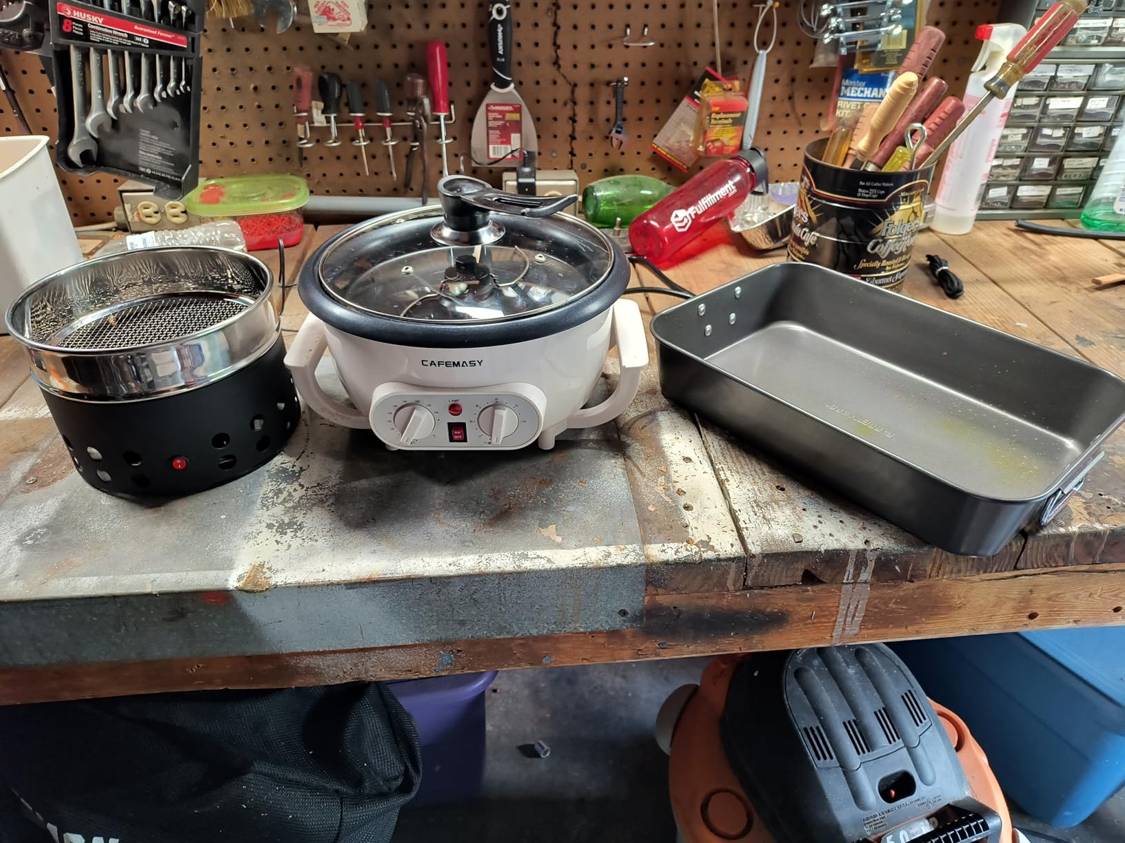 ANGELLOONG Coffee Roaster Machine, 110V 1200W, 750g Home Roasting, 212-464F Temp Control, 0-60 Min Timer, Stirring, Glass Lid customer photo 1