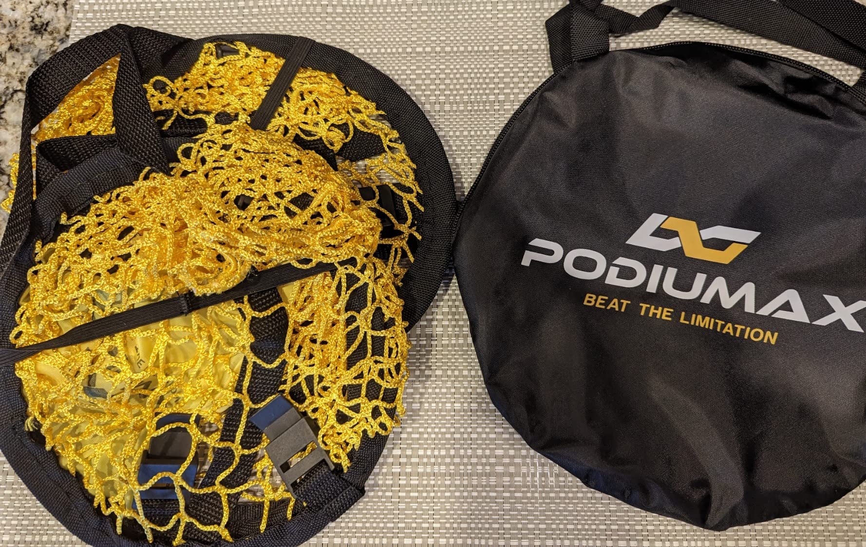 PodiuMax Top Bins Soccer Target Goal, Easy to Attach and Detach to The Goal, Set of 2, for Shooting Accuracy Training customer photo 1