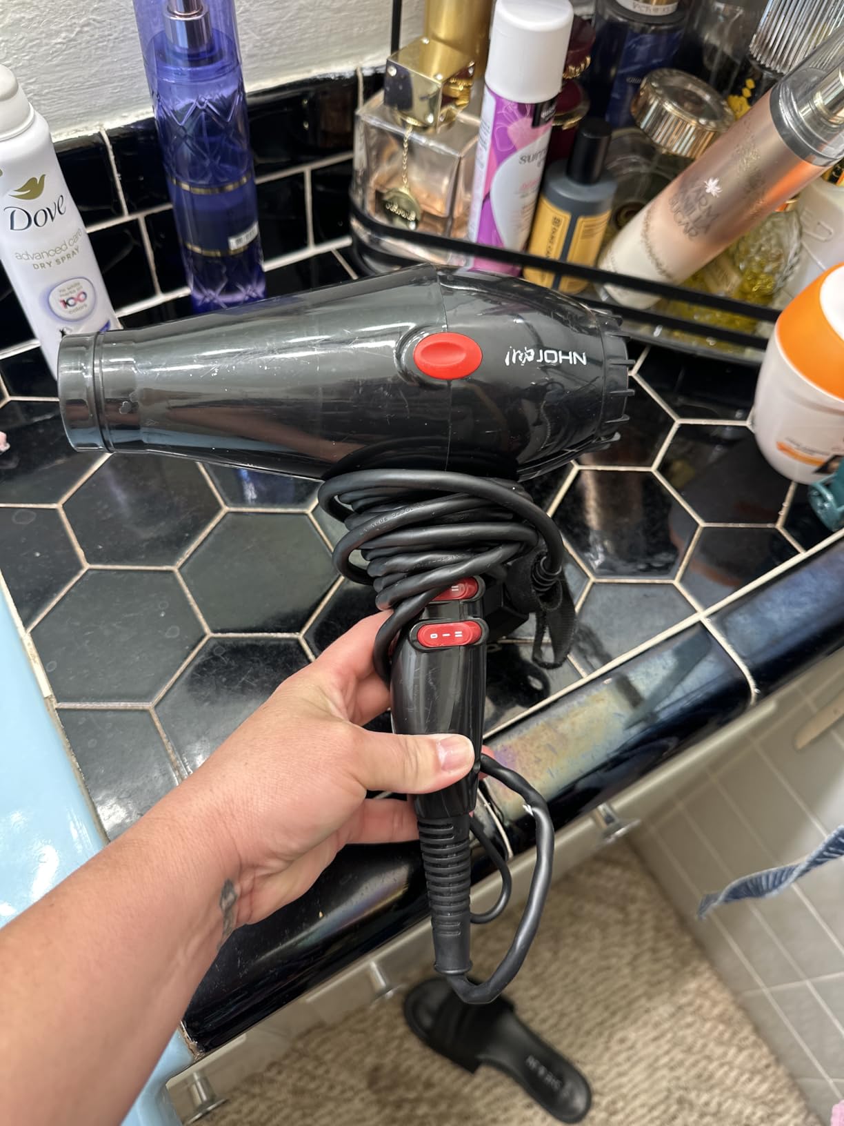 JOHN Professional Hair Blow Dryer, Fast Drying Powerful 2200W, Ionic Blast Turbo 6900 customer photo 2